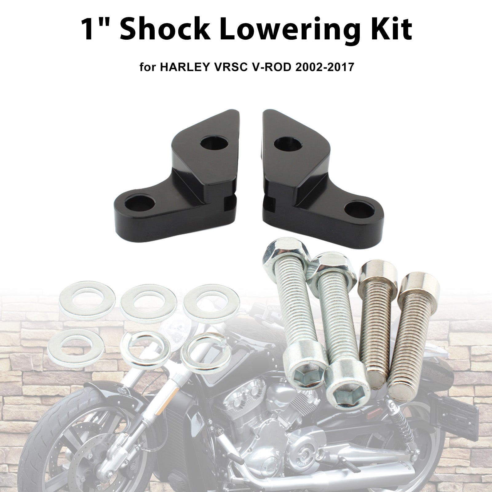 2007-2017 HARLEY VRSC V-ROD 1" Shock Lowering Kit