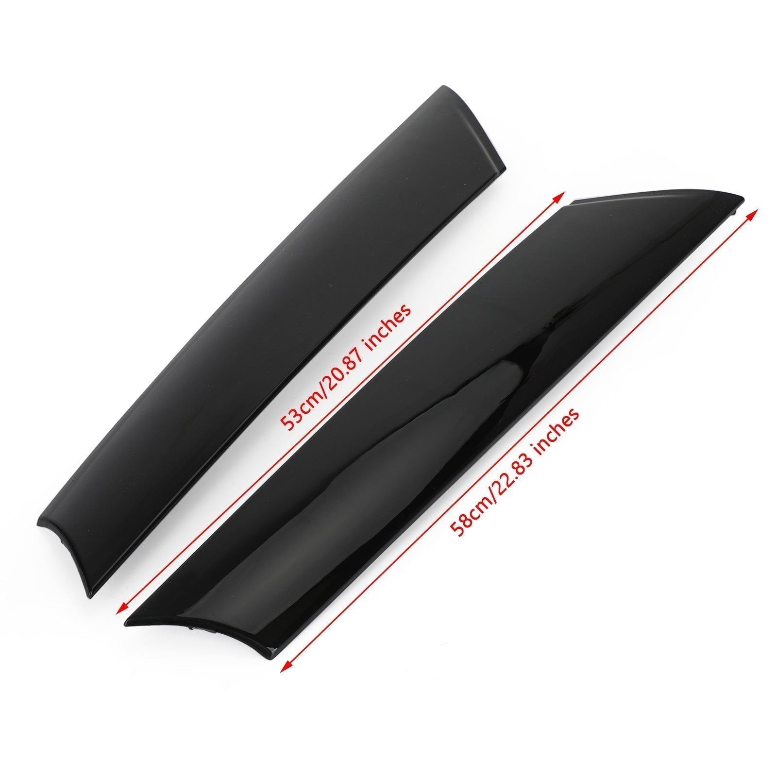 2009-2014 MINI Clubman R55 LCI Front A Pillar Black Windshield Post Trims 51137272583/84
