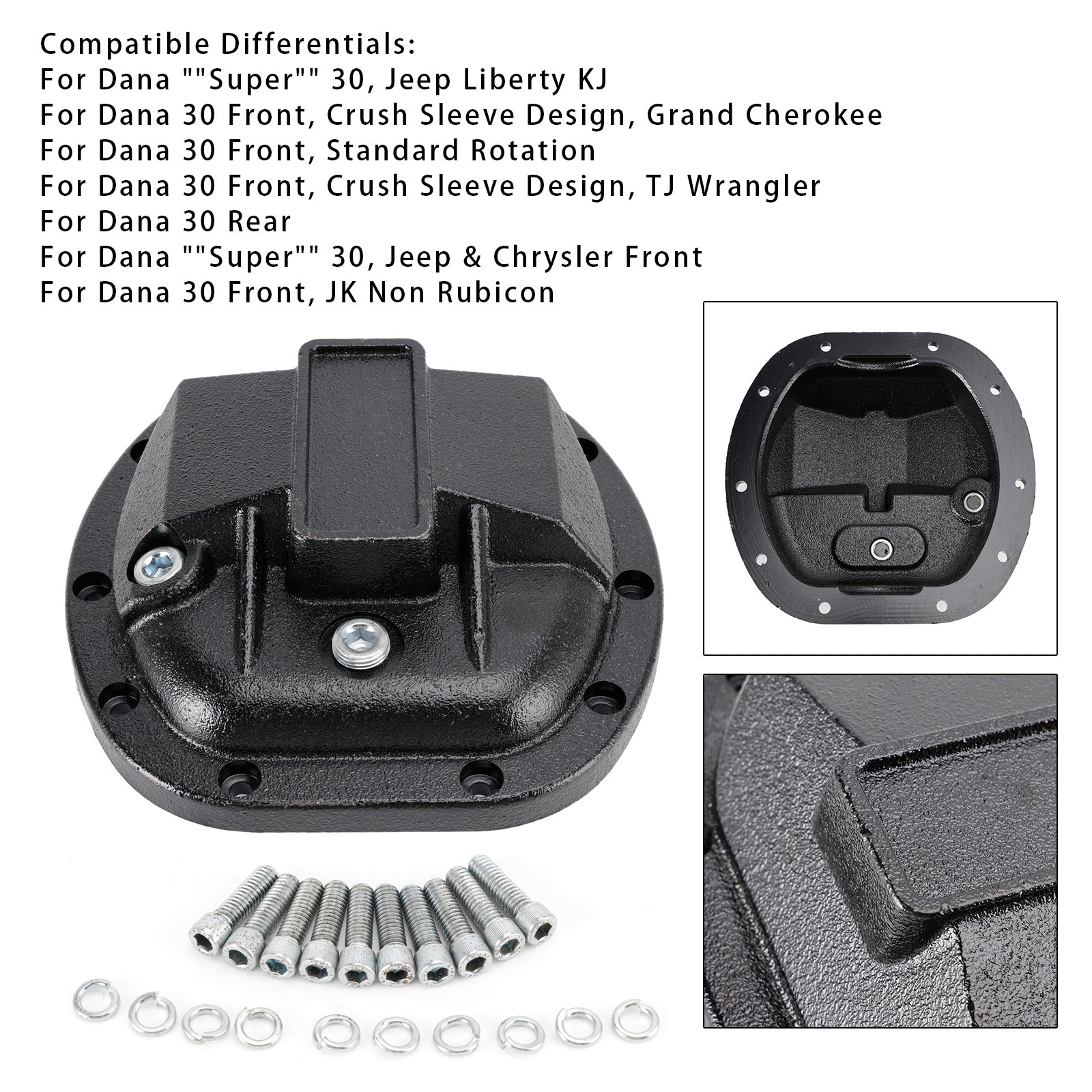 1974-1983 Jeep CJ5 Front Differential Cover for Dana 30 Yukon YHCC-D30