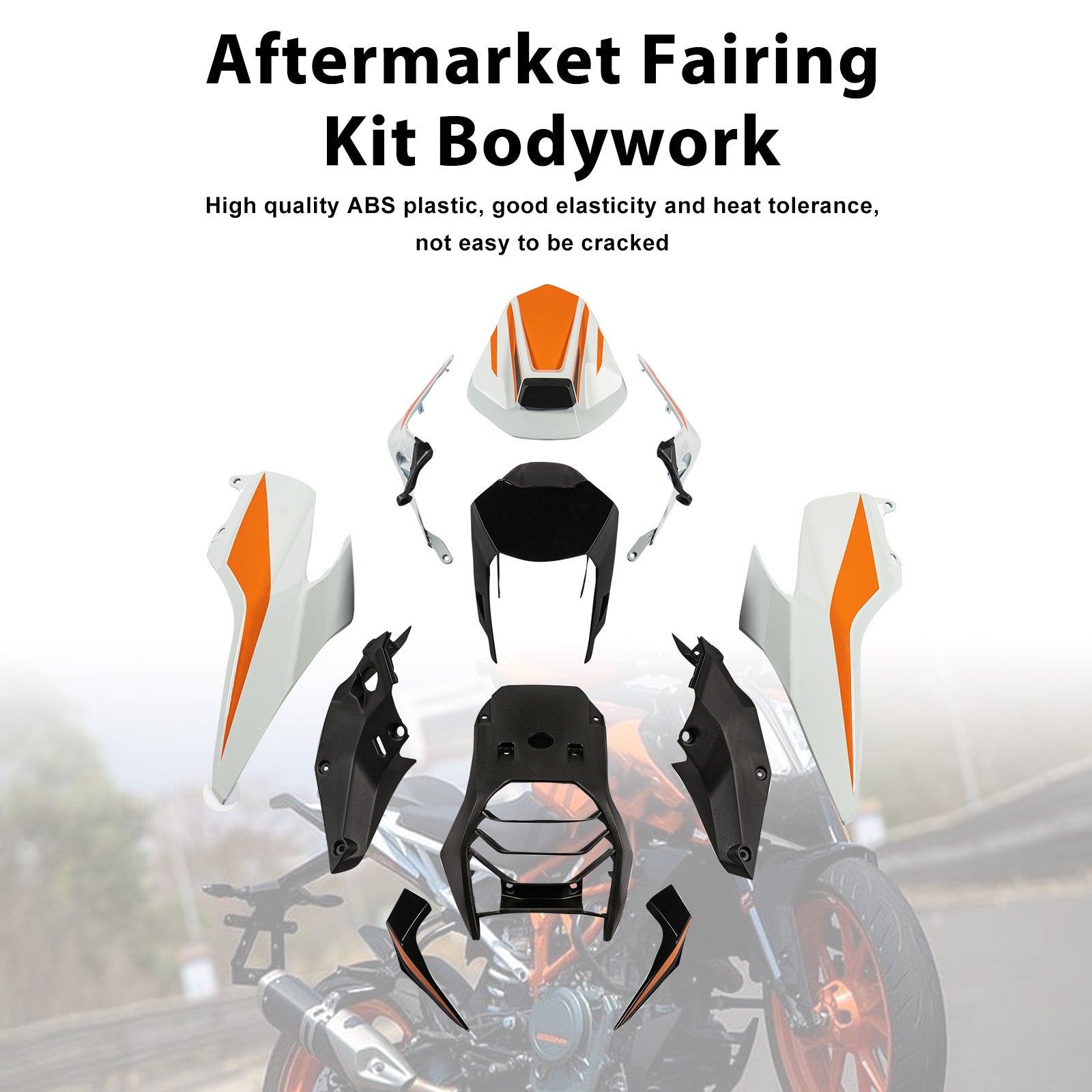 Injection Bodywork Fairing Kit for 390 DUKE 2017-2023