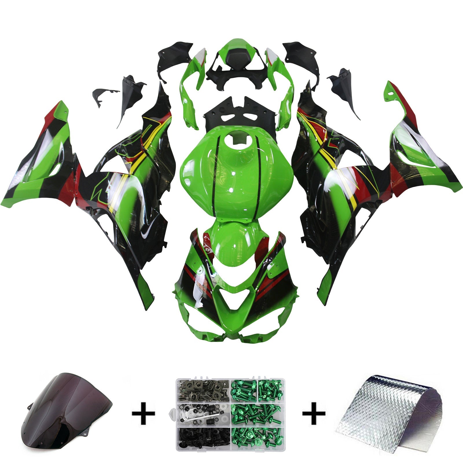 Injection Fairing Kit Bodywork Plastic ABS fit For Kawasaki ZX-6R ZX6R 2024-2025