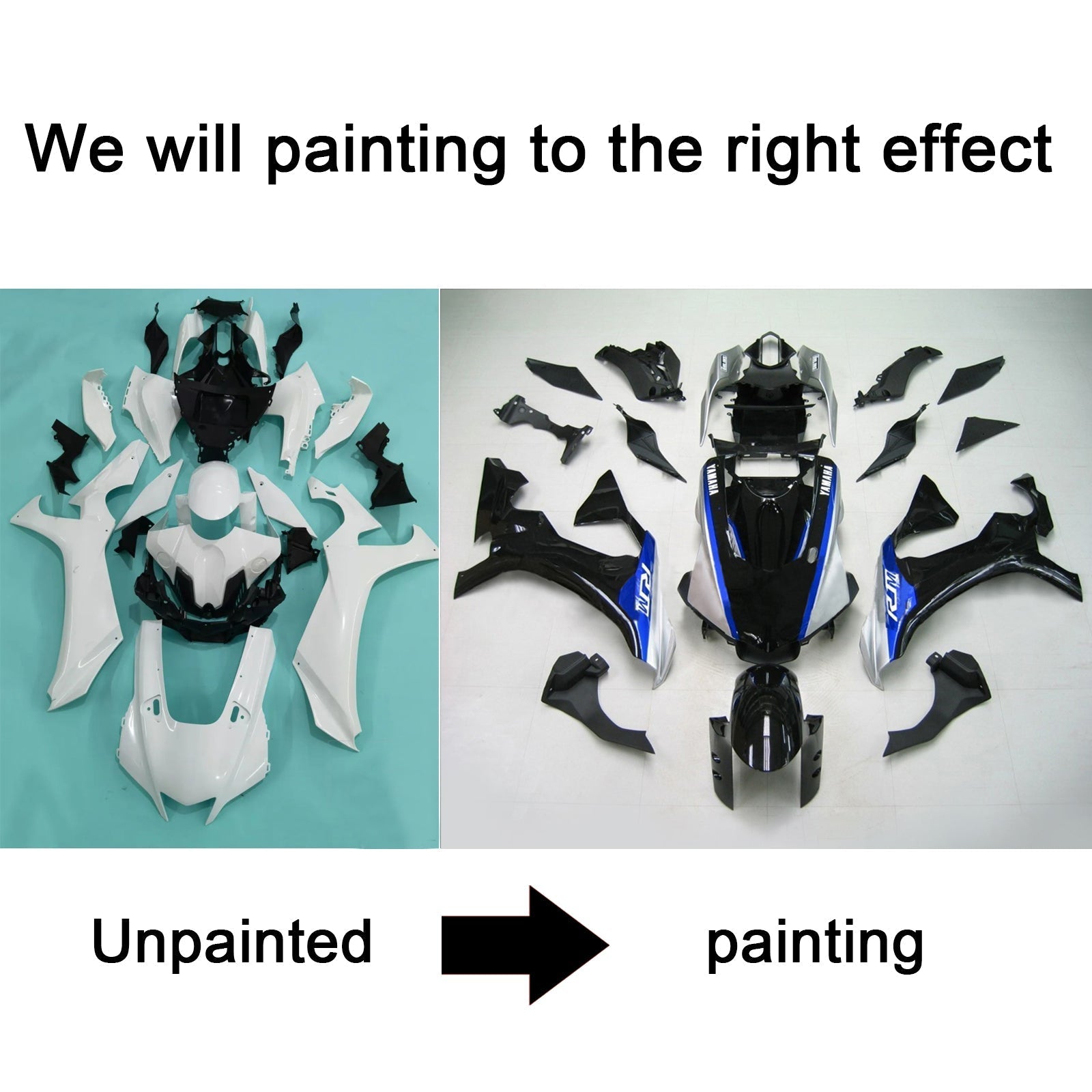 2020-2025 Yamaha YZF R1 Injection Fairing Kit Bodywork Plastic ABS #101