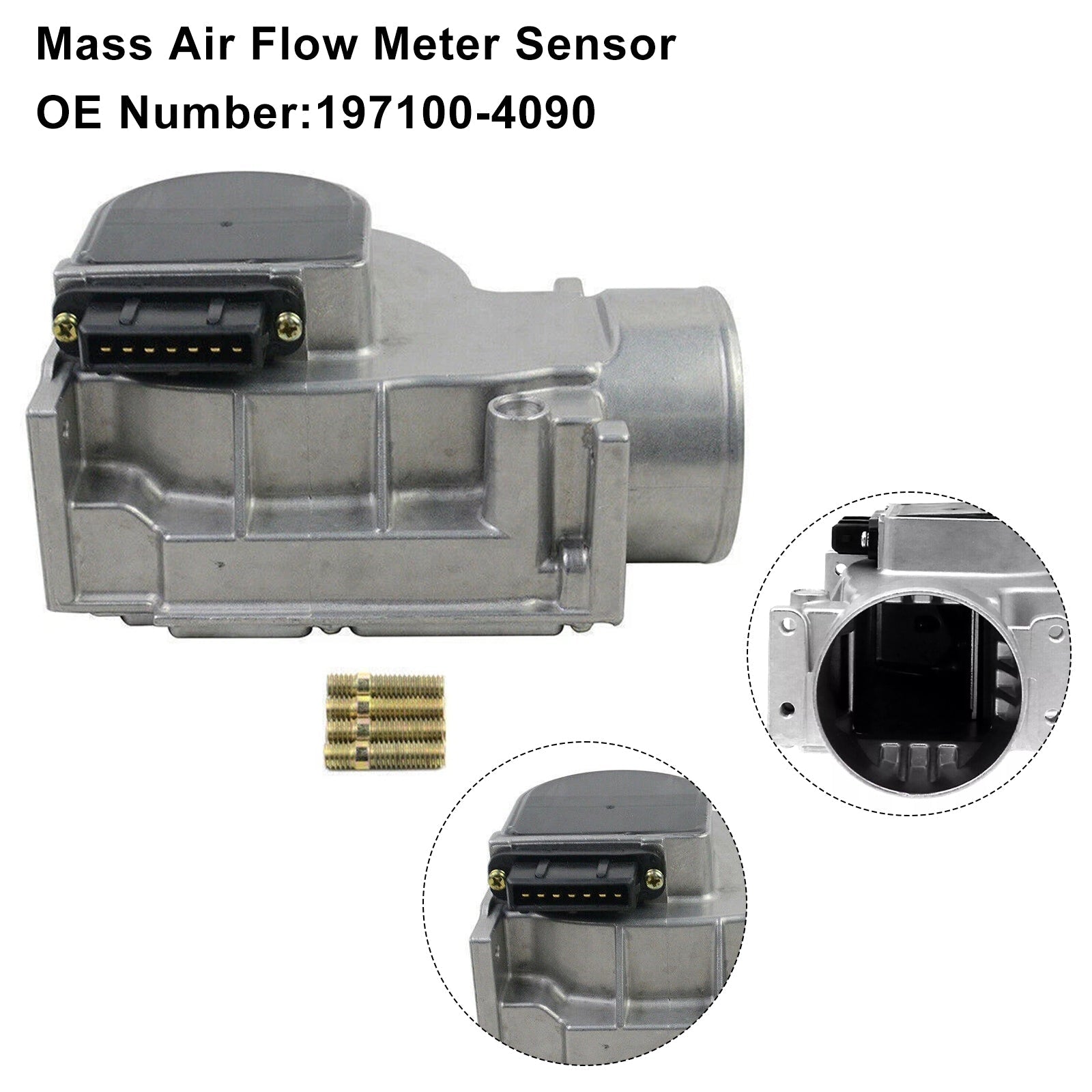 197100-4090 Mass Air Flow Meter Sensor For Mazda 323 Miata Protege 1990-1994