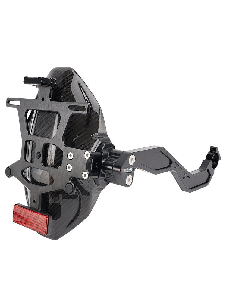 Real Carbon Fiber Rear Fender Bracket LED Fit For Honda CBR650R CB650R 2024-2025