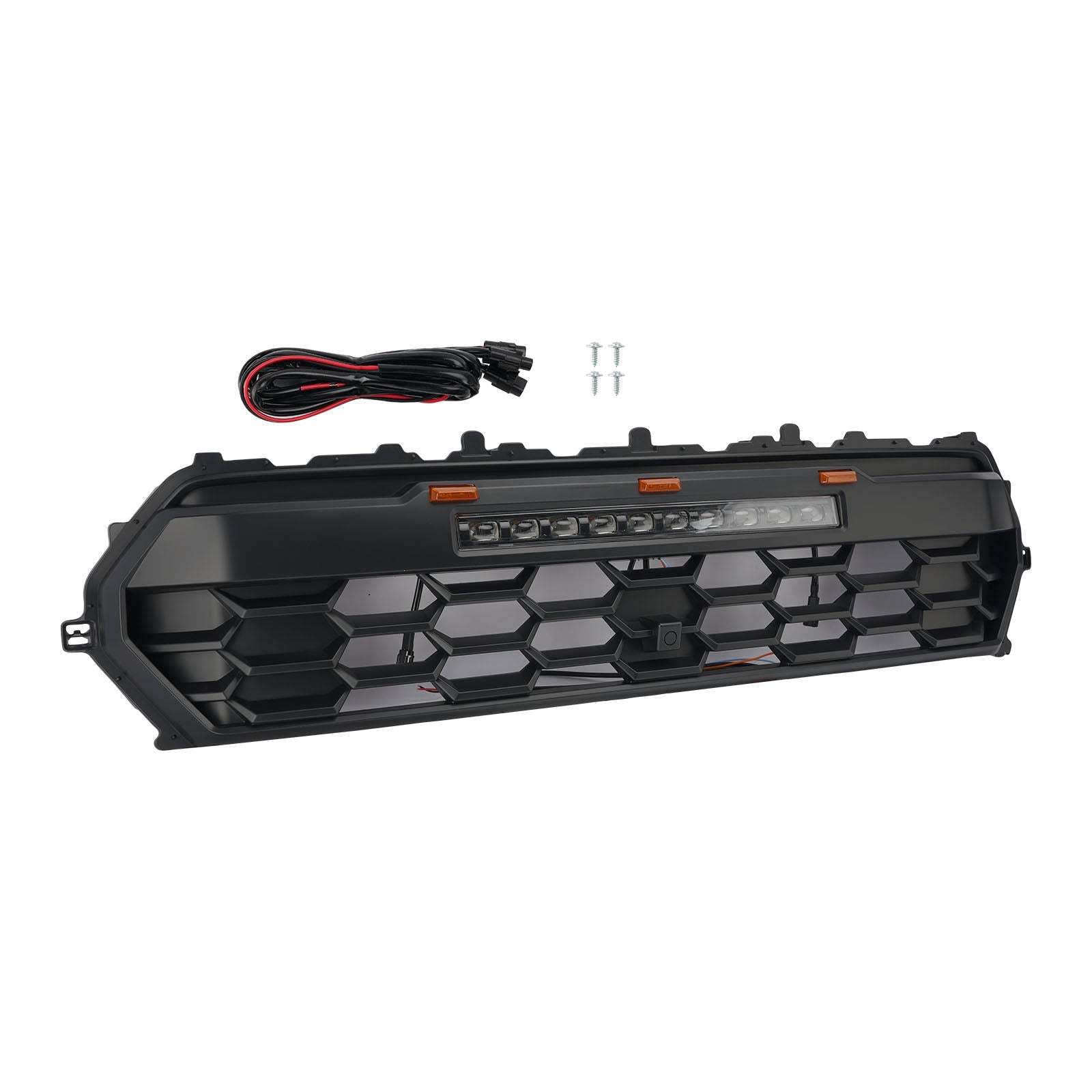2024+ Toyota Tacoma With Led & Light Bar Black Front Bumper Grille Grill Fit