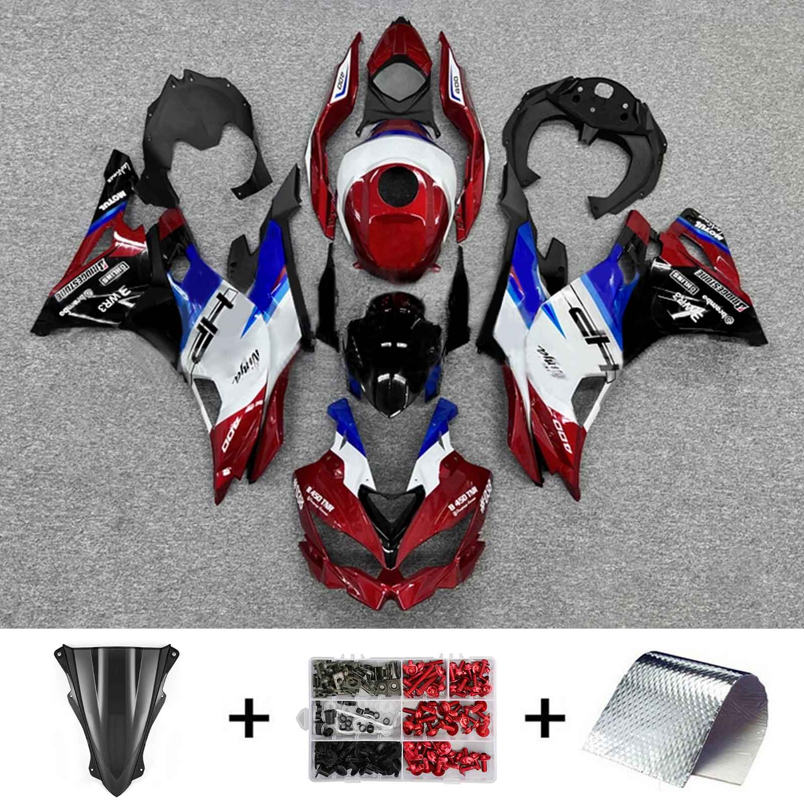 2019-2025 Kawasaki Ninja ZX-25R Amotopart Injection Fairing Kit Bodywork ABS #104