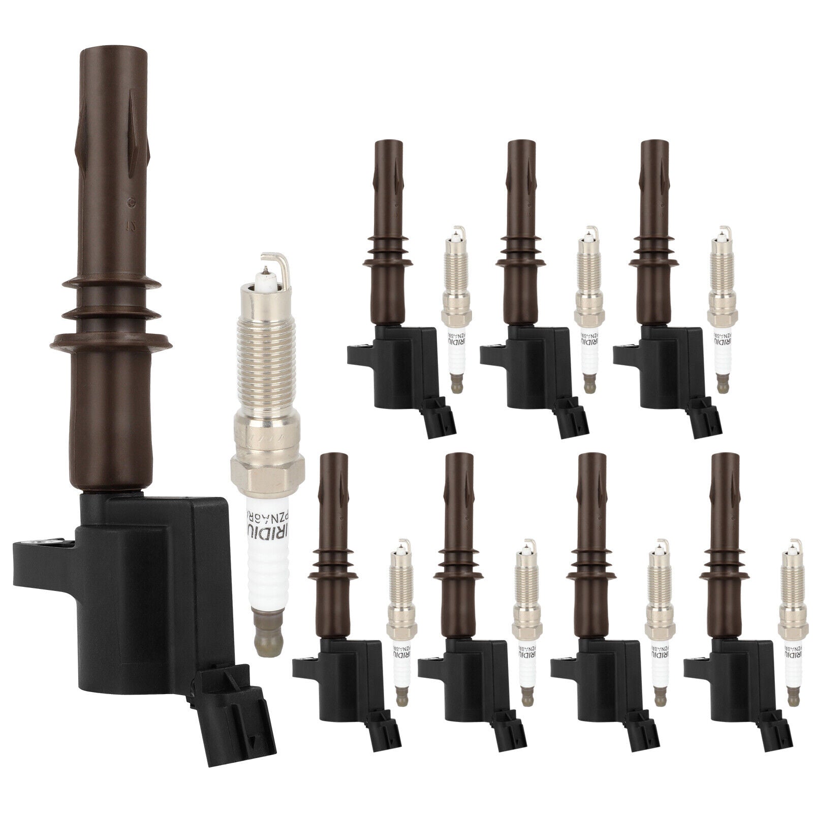 2010 Ford F-350 Super Duty V8 5.4L 8pcs Ignition Coils +Spark Plugs DG521 SP509 0B244206 8L3E-12A366-AA