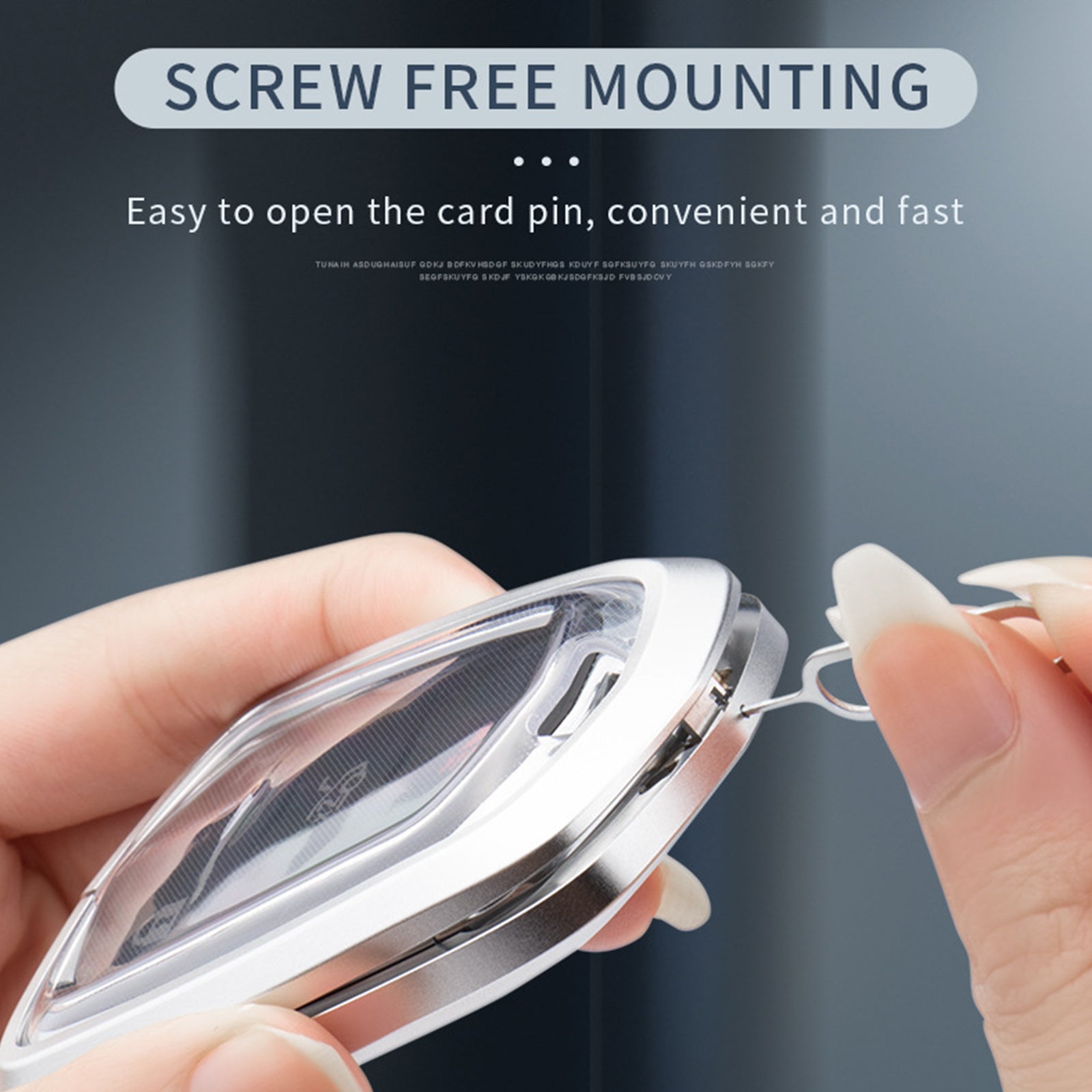 Aluminum Alloy TPU Black Car Key Case Cover With Buckle For Cadillac