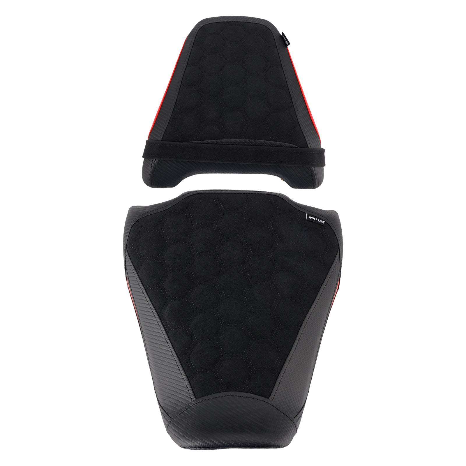 2024-2025 For Honda Cb650R Cbr650R Front&Rear Raider Passenger Cushion Kit Red1