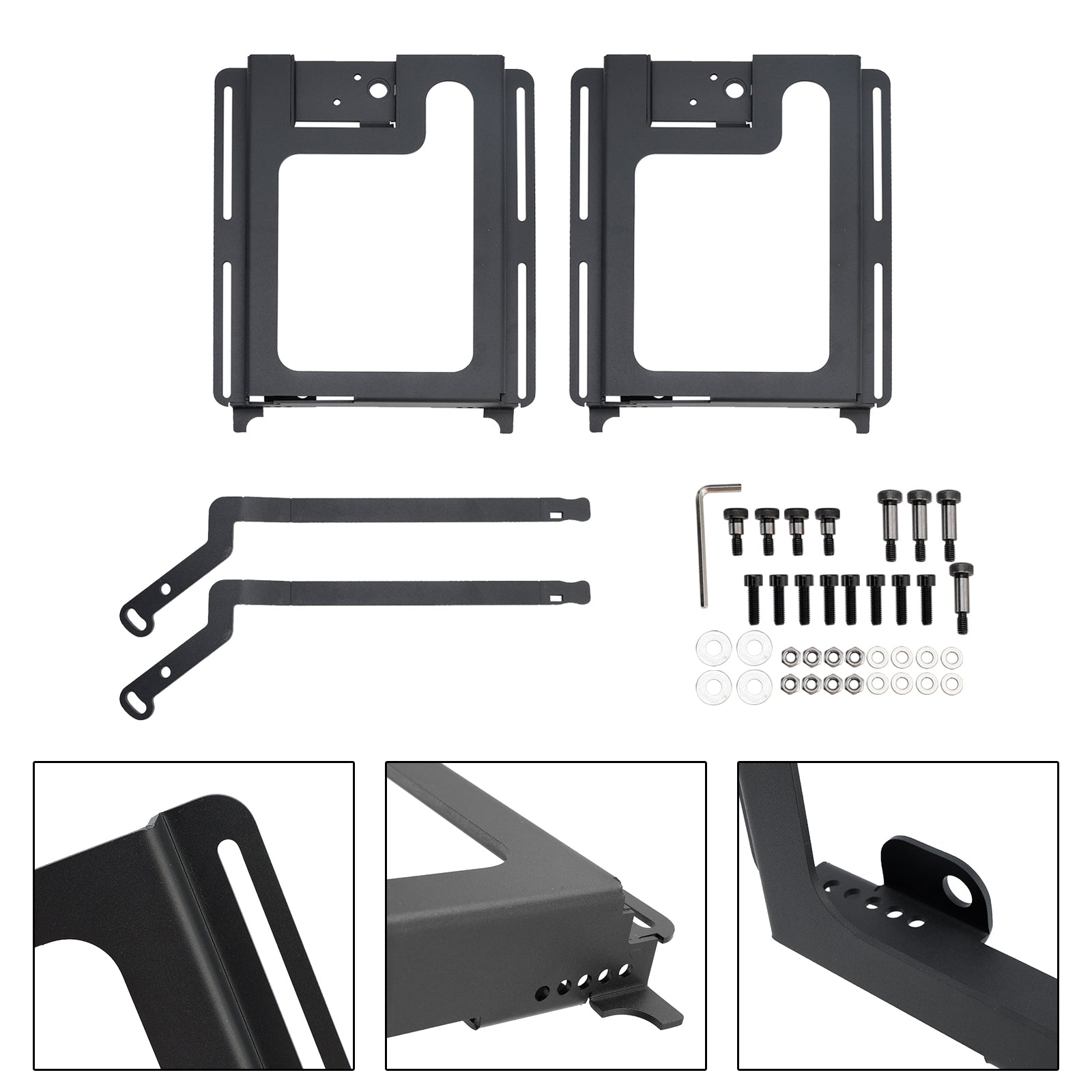 2015-up Polaris RZR S 900 2X Lower Recline Seat Bases Set