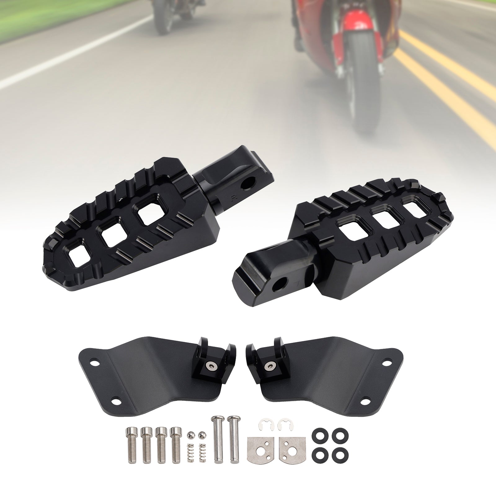 Rear Footrests Foot Peg fit for HONDA CT125 Hunter Cub 20-24 Trail 125 21-24