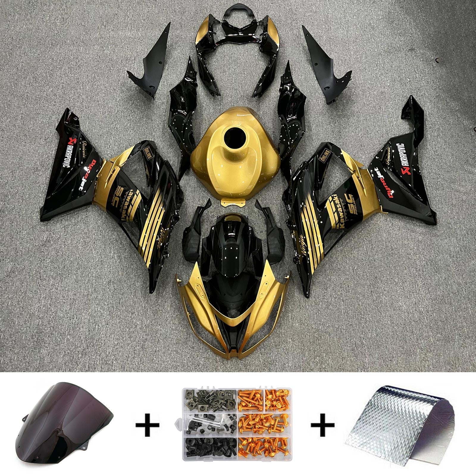 2013-2018 Kawasaki ZX6R 636 Fairing Kit Bodywork Plastic ABS