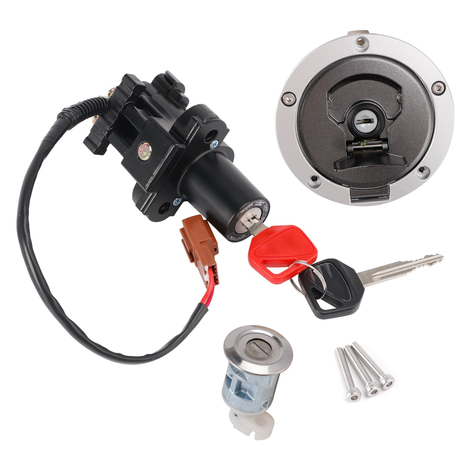 2011-2022 Honda CBR650RA AC Ignition Switch Seat Lock Fuel Cap Key Set 35010-MKY-L51 35010-MKY-LA0