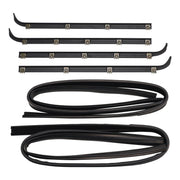 1987-1997 Ford F350 Truck Front Window Sweep 4PCS Door Window Seal Belt Weatherstrip+2PCS Seal Kit