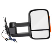 2005-2011 Toyota Hilux Pair of Electric Extendable Towing Mirrors Black
