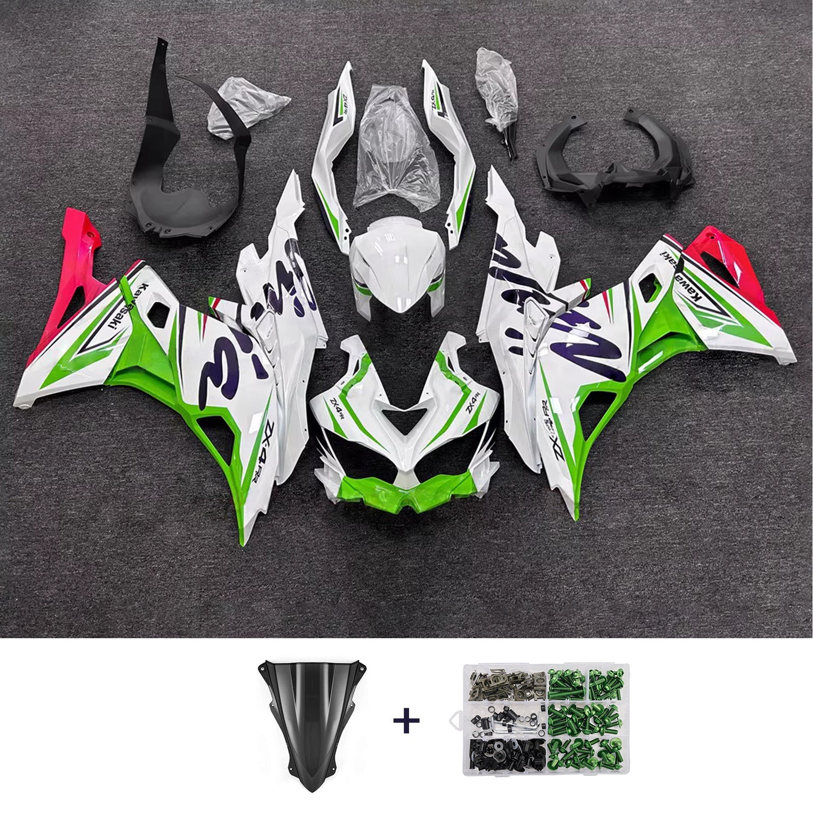 Injection Fairing Kit fit For Kawasaki Ninja ZX-25R ZX-4R ZX-4RR 2019-2025