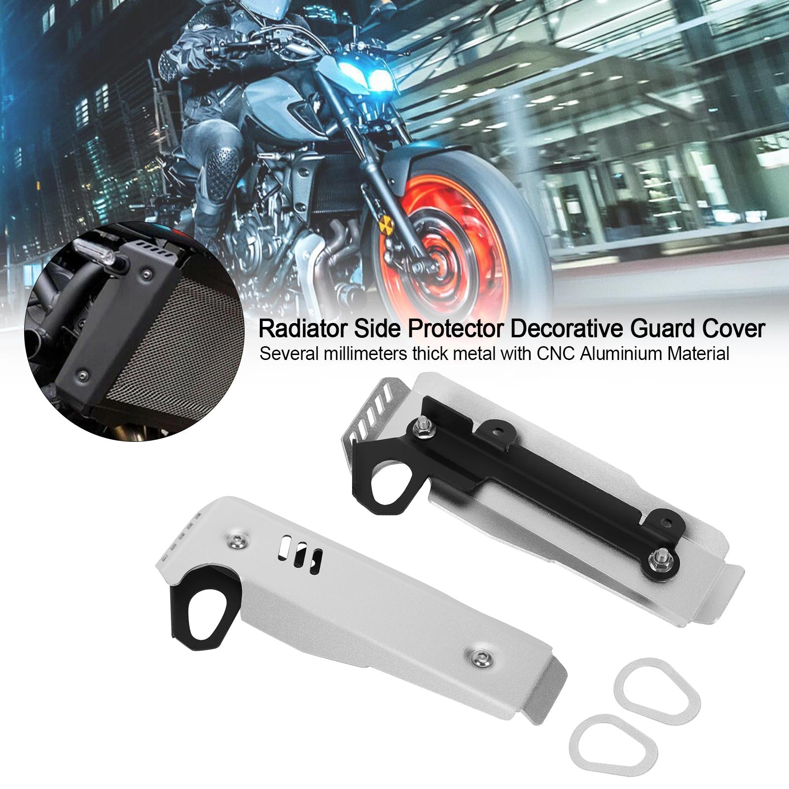 2021-2022 Yamaha MT-07 FZ-07 Radiator Side Protector Guard Cover Generic