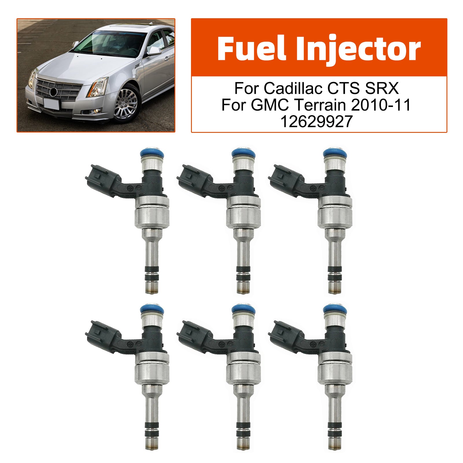 2010-2011 For Chevrolet Equinox 3.0L V6 6Pcs Fuel Injector 2173449