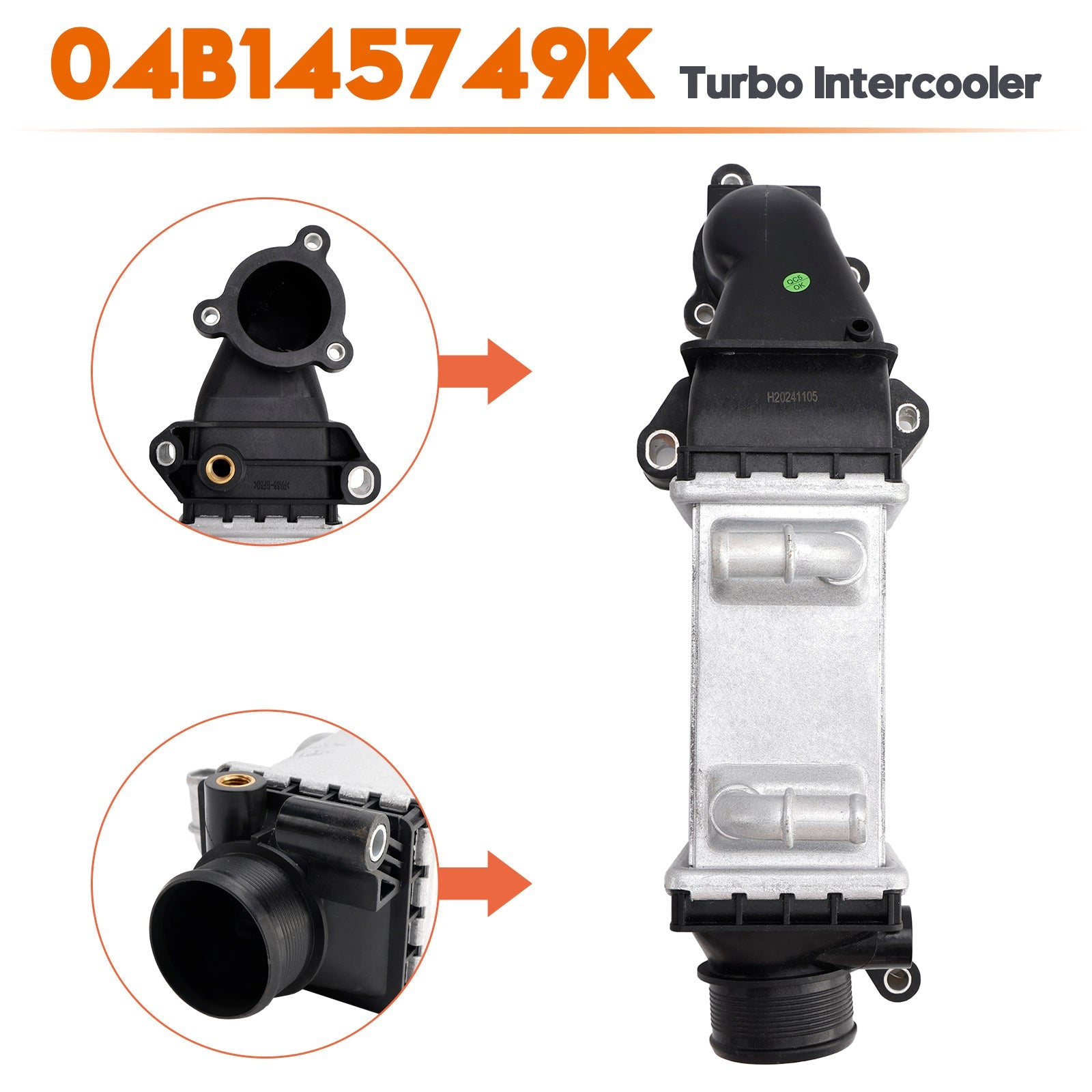 2013-2022 For Skoda Rapid NH Turbo Intercooler 04B145749K