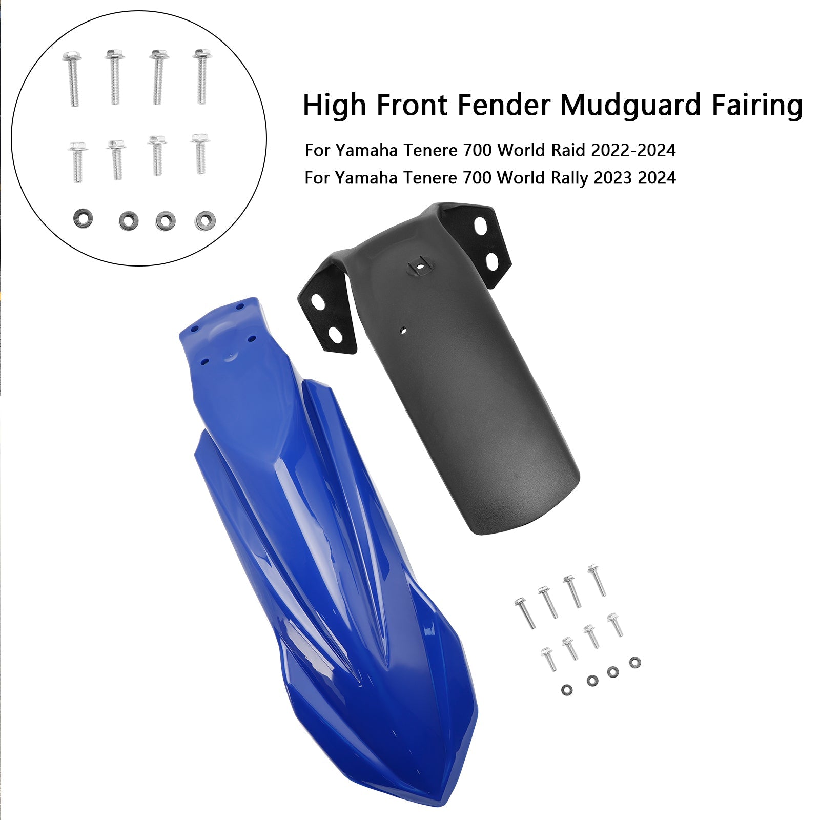 2023 2024 Yamaha Tenere 700 World Rally High Front Fender Mudguard Fairing