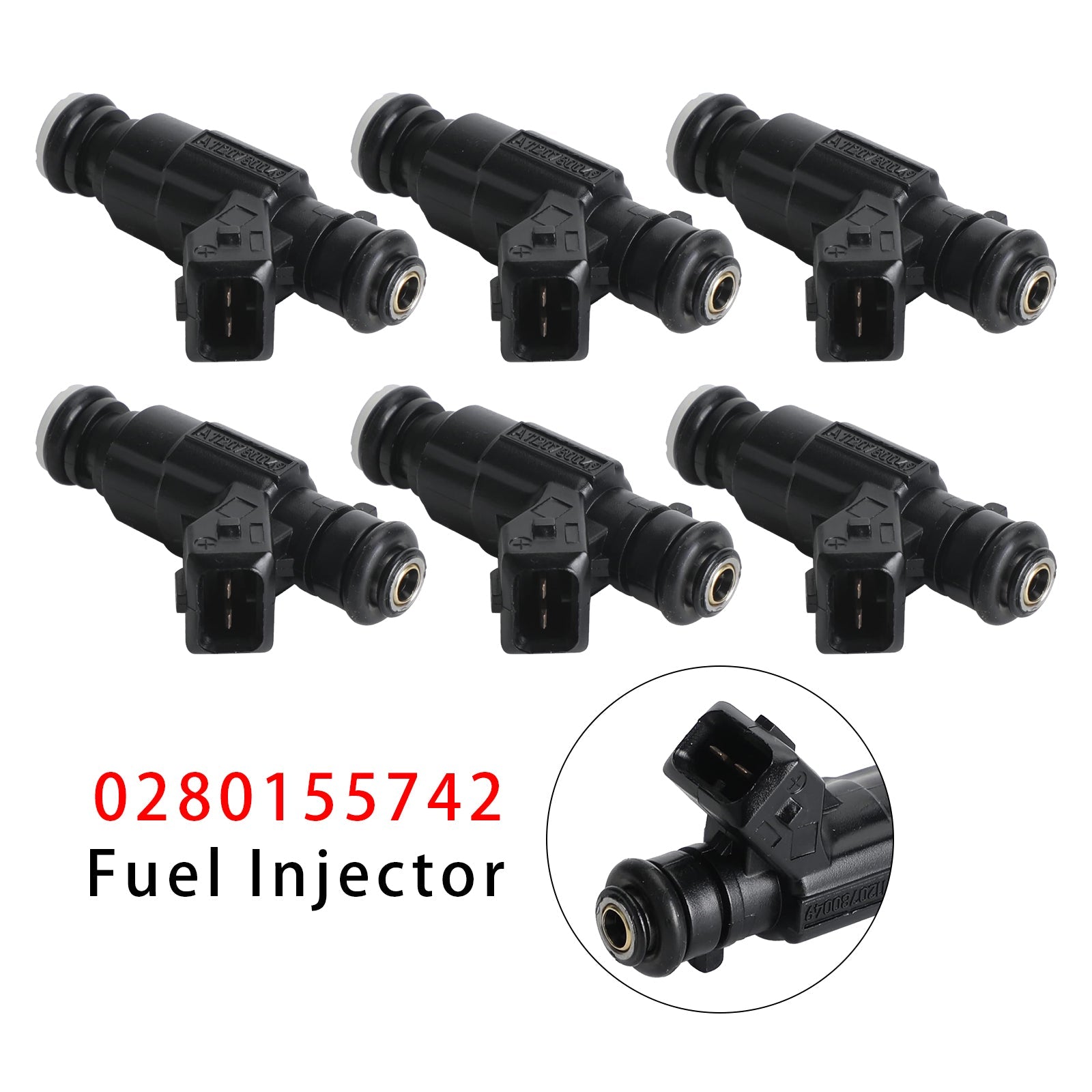 For Mercedes E320 ML320 C280 CLK320 2.8 3.2 V6 6PCS Fuel Injector A1120780049
