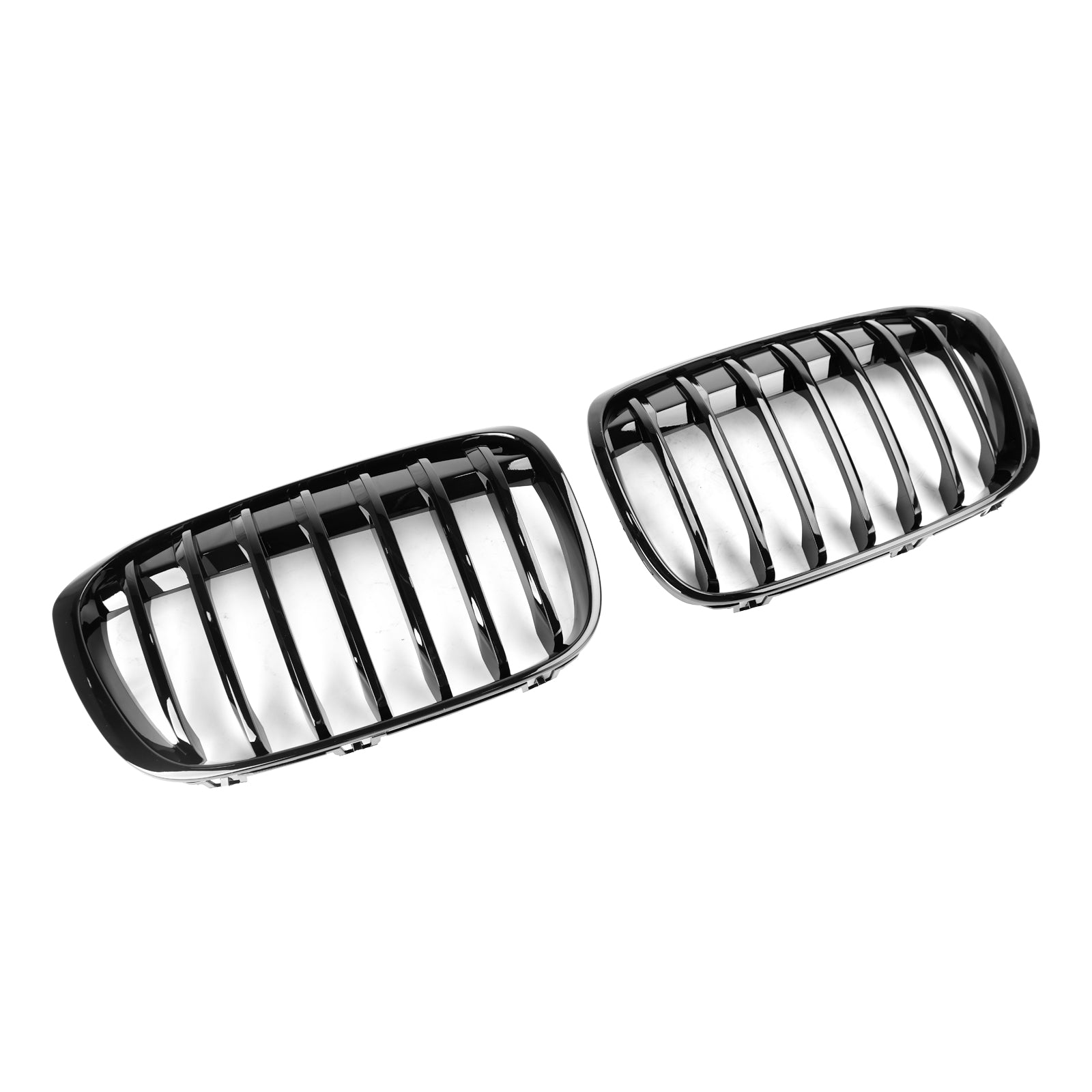2016-2018 BMW X1 F48 F49 Gloss Black Front Kidney Grille Grill 2PCS