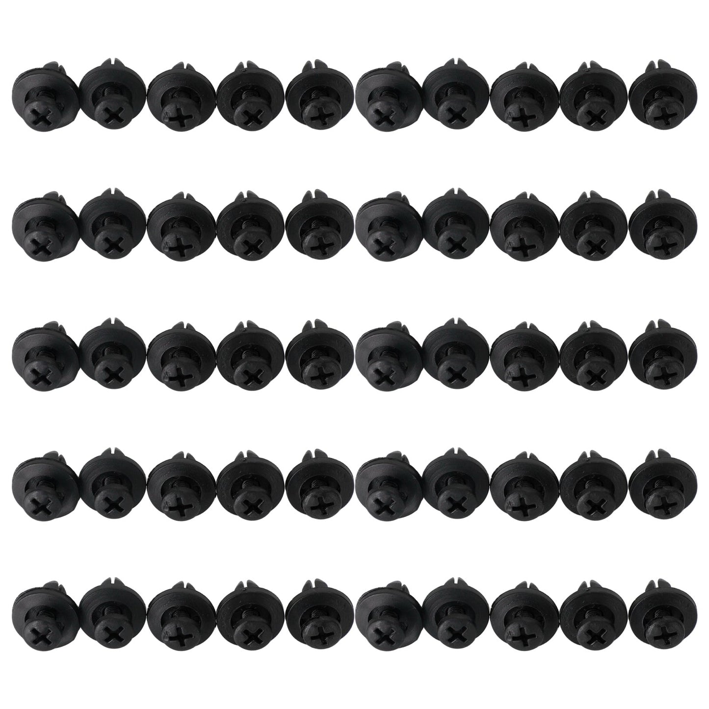 50x 6mm Fairing Clip Screw Rivets Panel Trim For Suzuki GSX, Burgman, V-Strom Generic