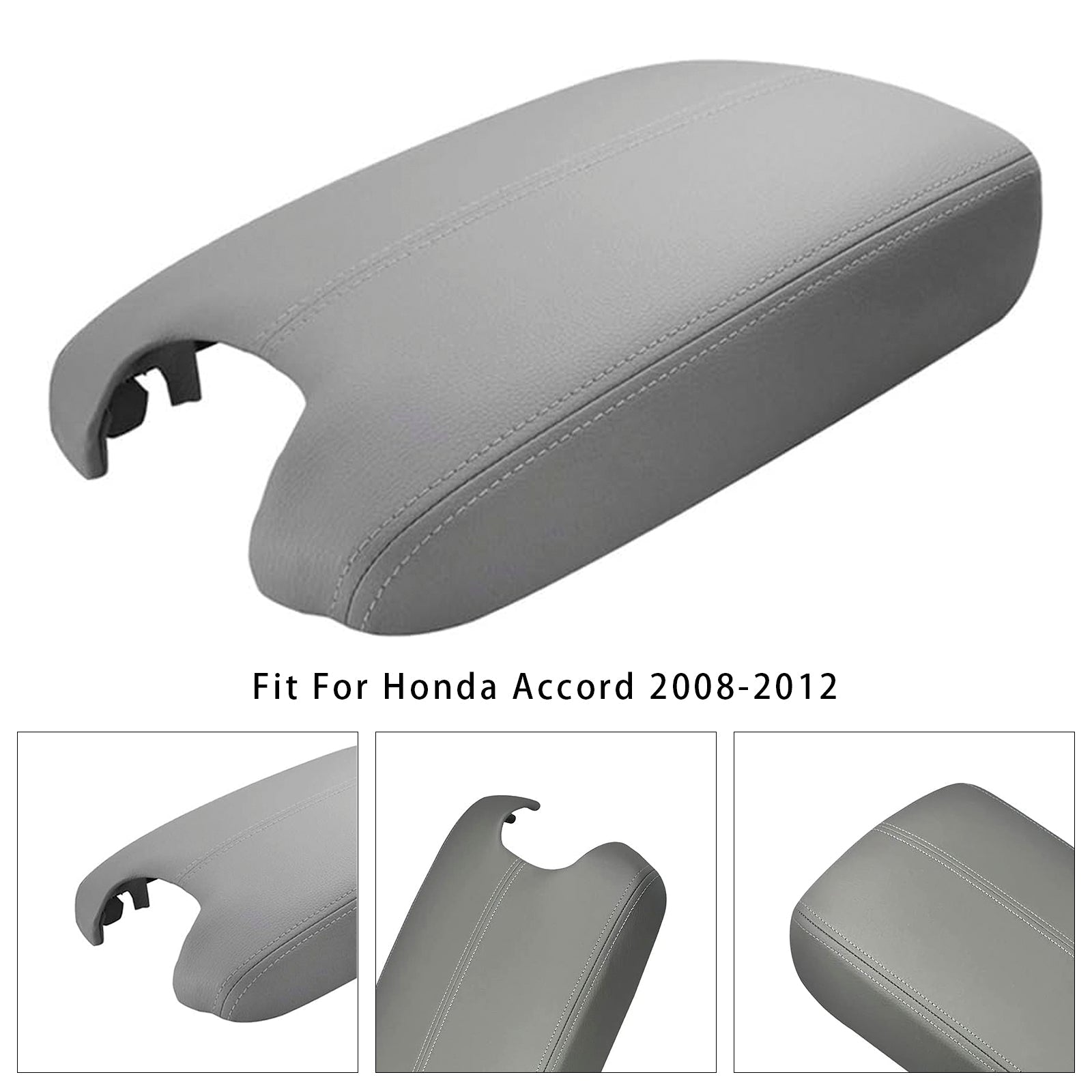 2008-2012 Honda Accord Gray Leather Armrest Centre Console Lid