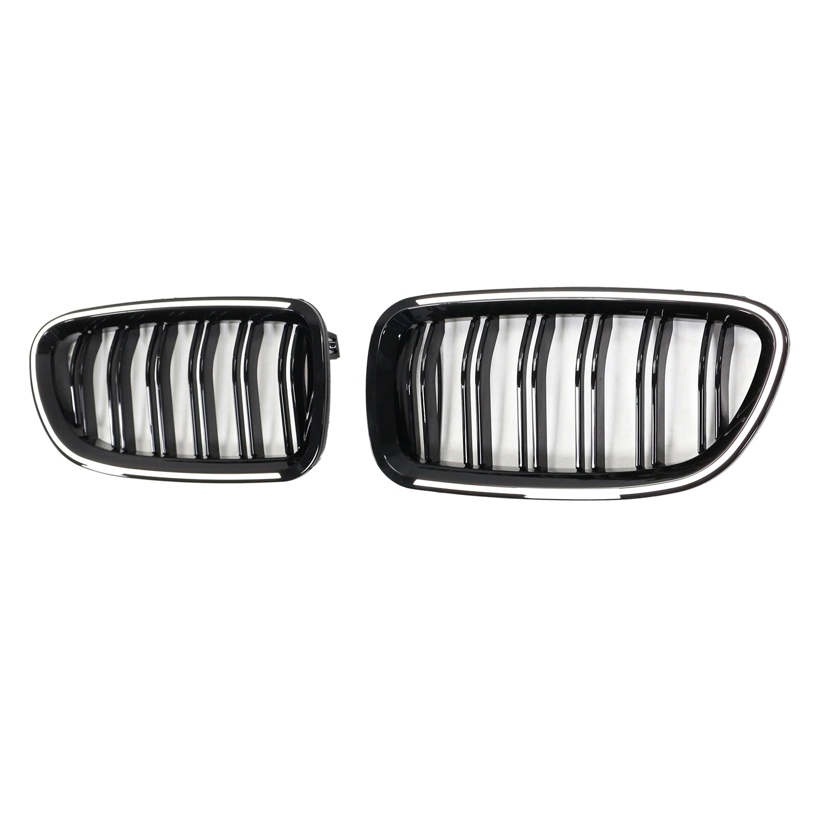 11.2009-02.2017 BMW 5-Series F11 Touring Kidney Bumper Grille Grill Gloss Black 51137203203 51137203204