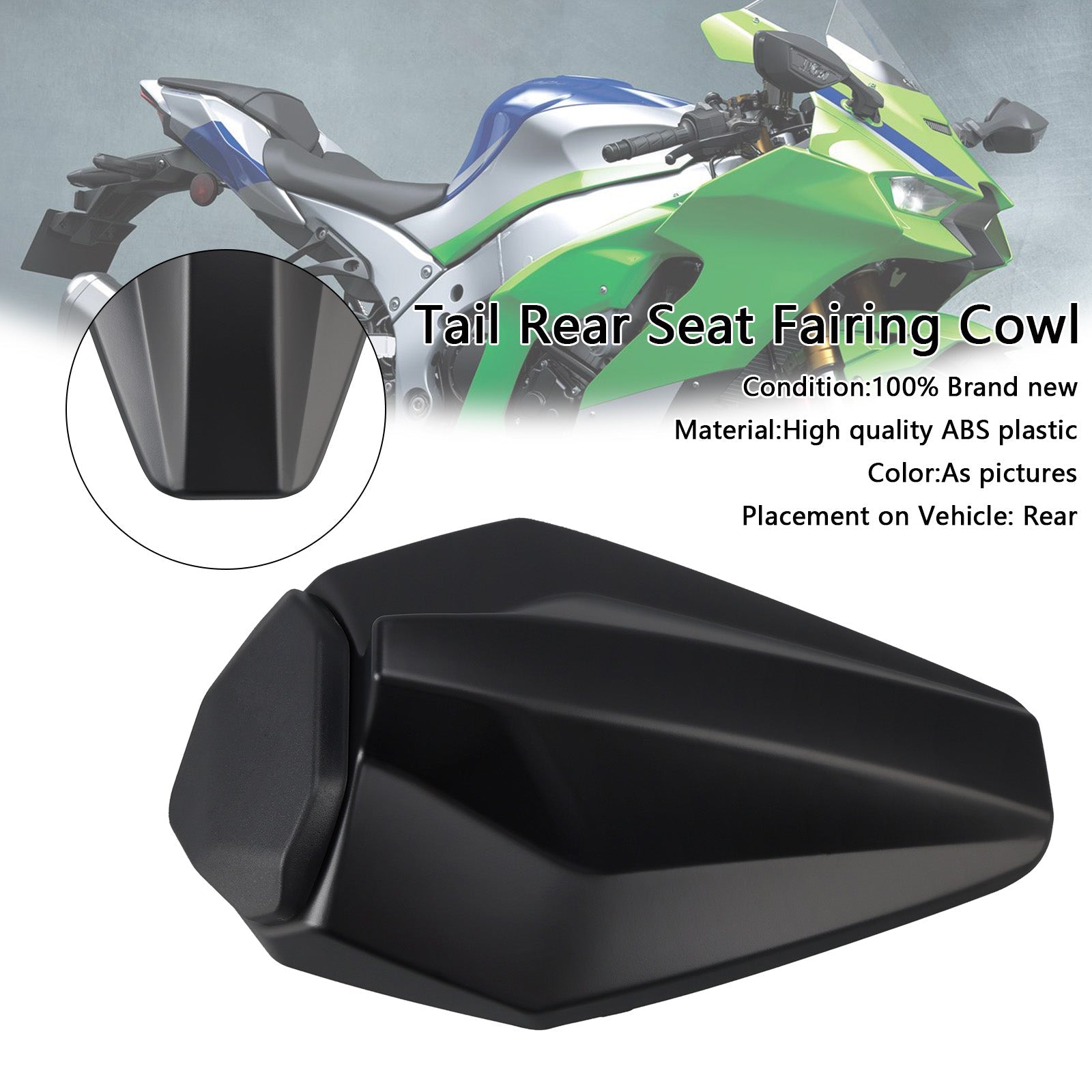 2016-2025 Kawasaki ZX10R ZX-10R Racing Tail Rear Seat Fairing Cowl