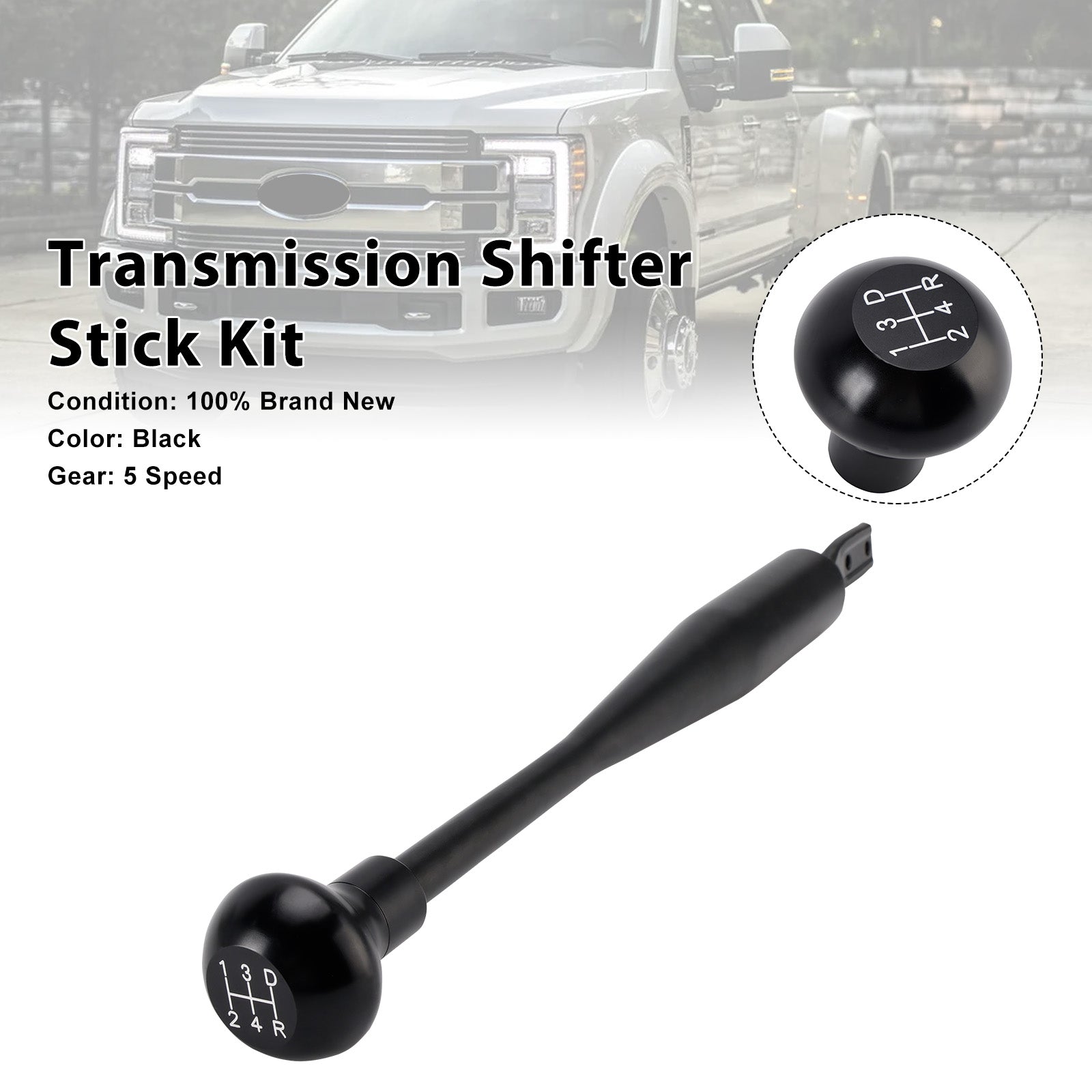 5 Speed Transmission Shifter Stick Kit Fit Ford ZF Super Duty F250 F350 F450