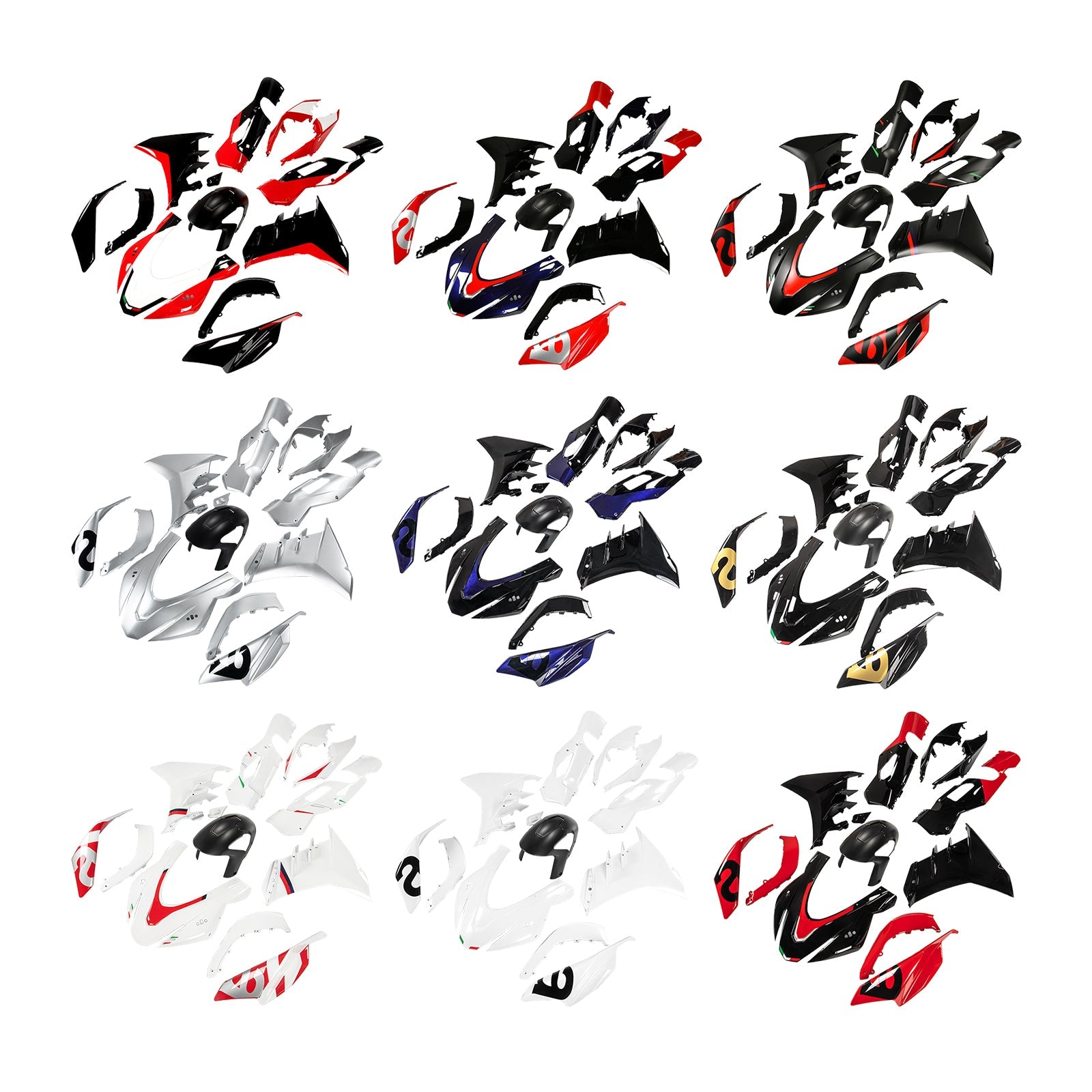 Injection ABS Plastic Bodywork Fairing Kit for Aprilia RSV4 2021-2024