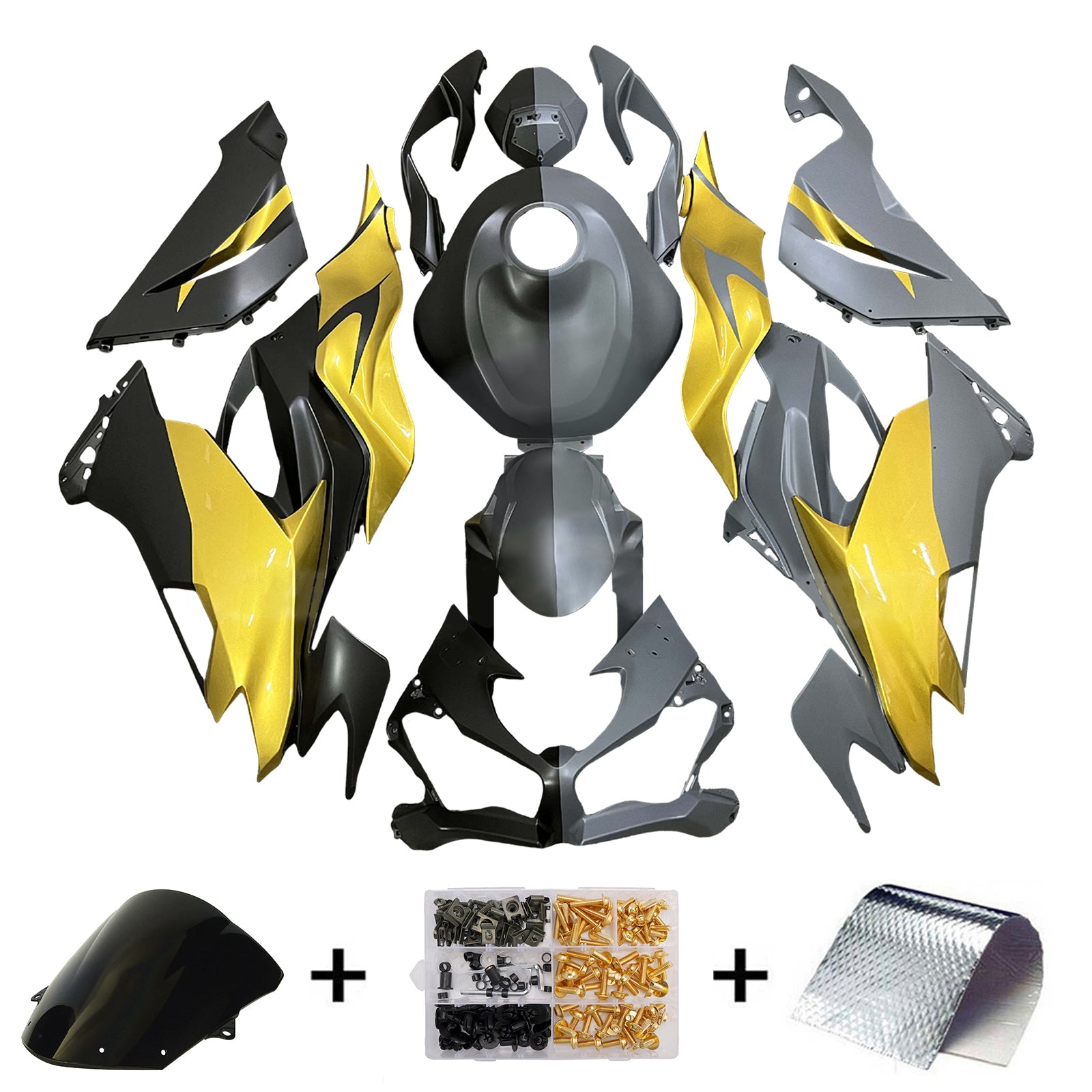 Injection Fairing Kit Bodywork Plastic ABS fit For Kawasaki ZX6R 2019-2023
