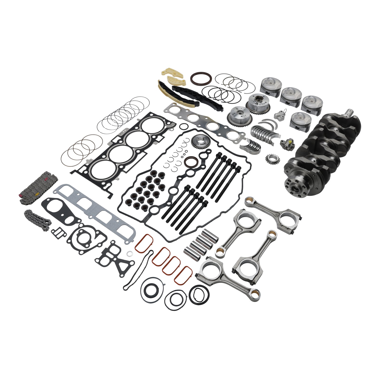 G4KJ Engine Overhaul Rebuild Kit w/Crankshaft & Rods & Timing Kit For Kia 2.4L 21020-25120 21020-25150
