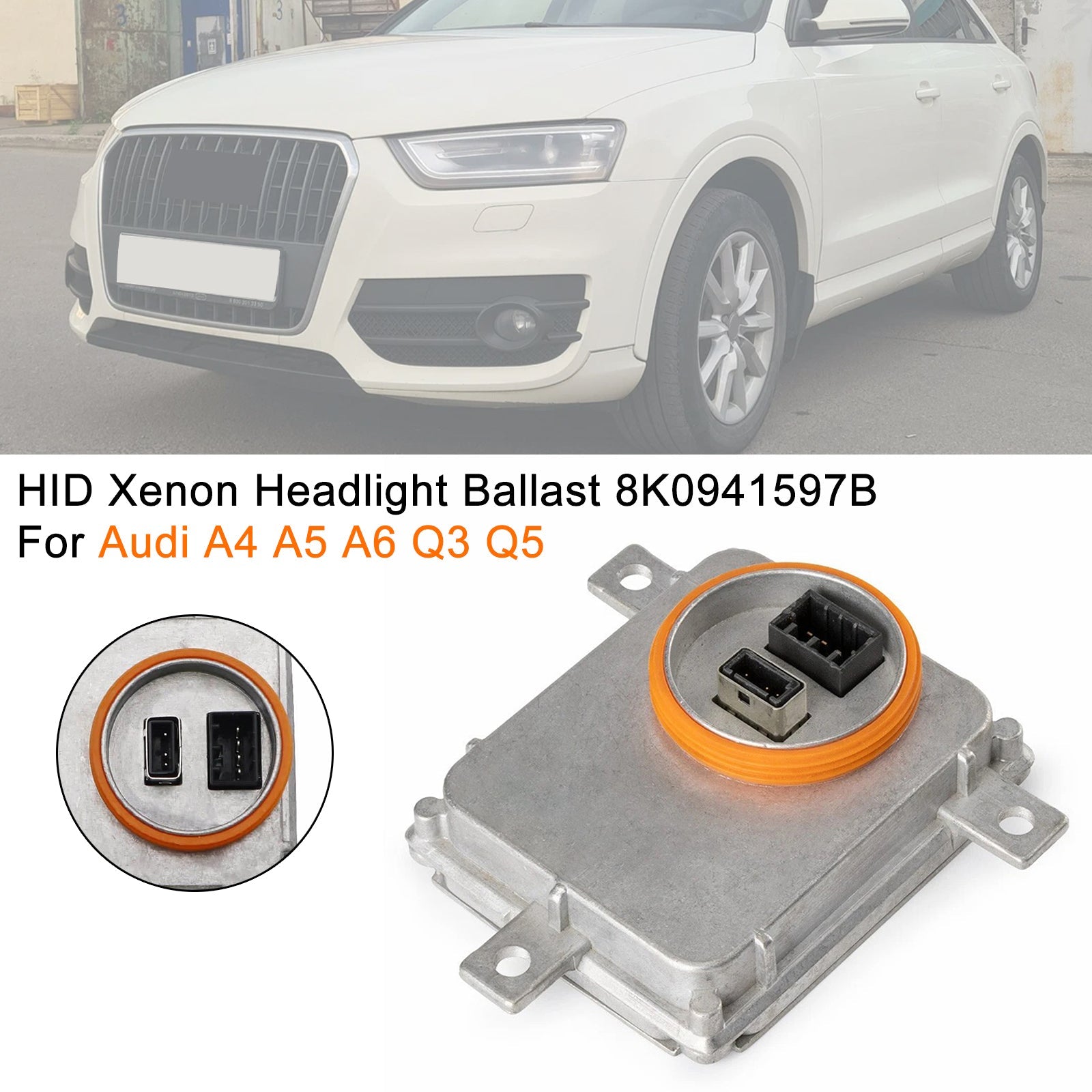 HID Xenon Headlight Ballast 8K0941597B For Audi A4 A5 A6 Q3 Q5