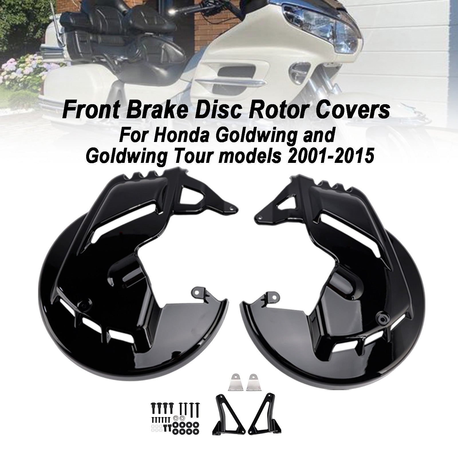 2001-2014 For Honda Goldwing GL1800 Front Brake Disc Rotor Covers