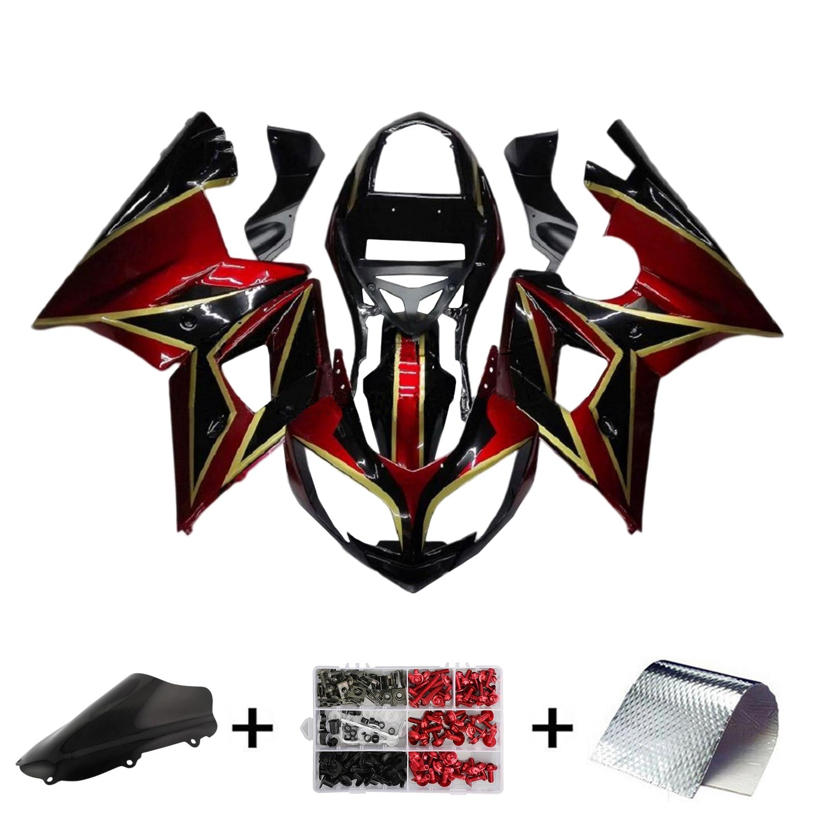 2002-2005 Triumph Daytona 600 650 Fairing Kit Bodywork Plastic ABS