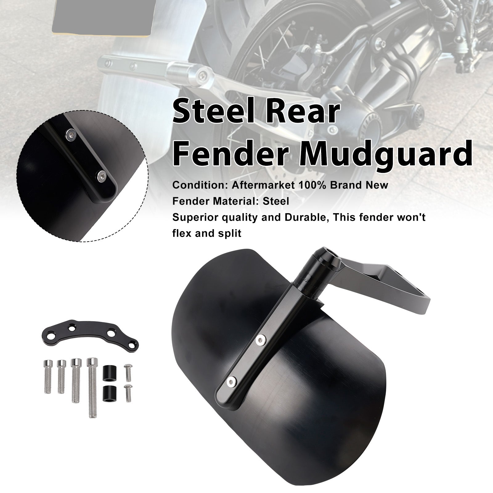 2025-2026 For BMW R12 nineT Steel Rear Fender Mudguard