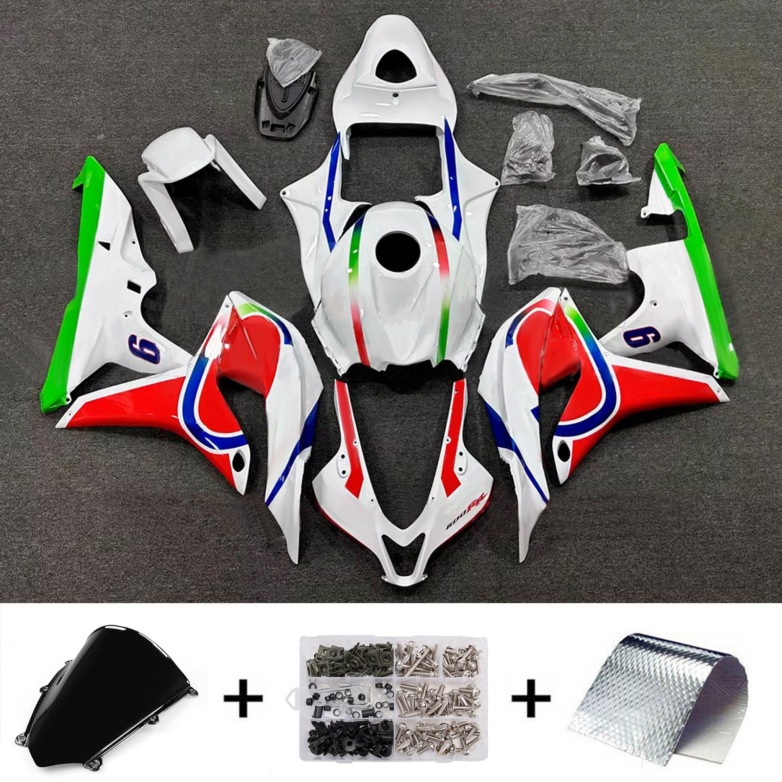 Injection Fairing Kit Bodywork Plastic ABS For Honda CBR600RR 2007-2008 F5