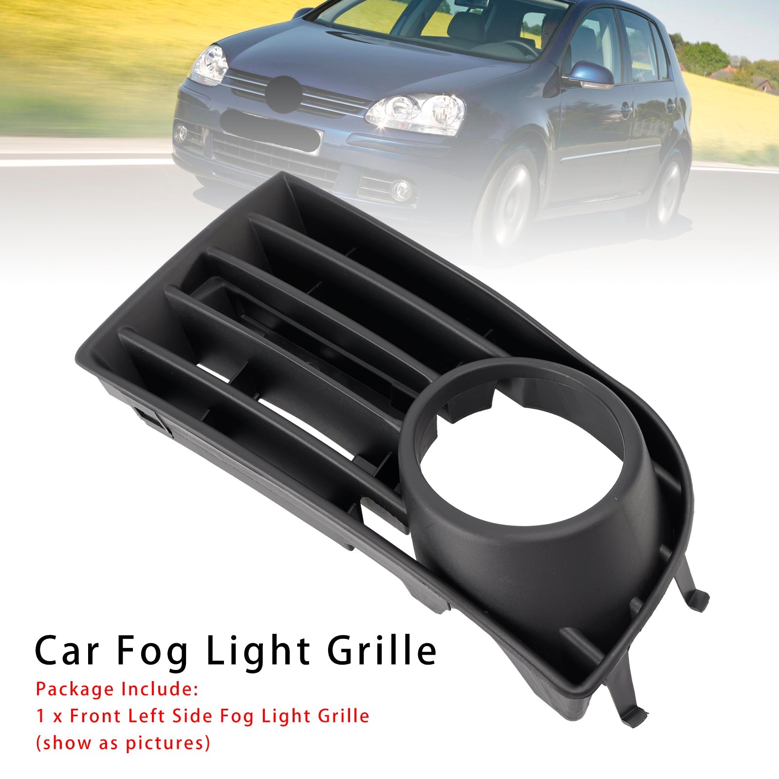 2005-2009 VW Golf V MK5 Front Left Side Bumper Grille Fog Light Grill 1K0853665B