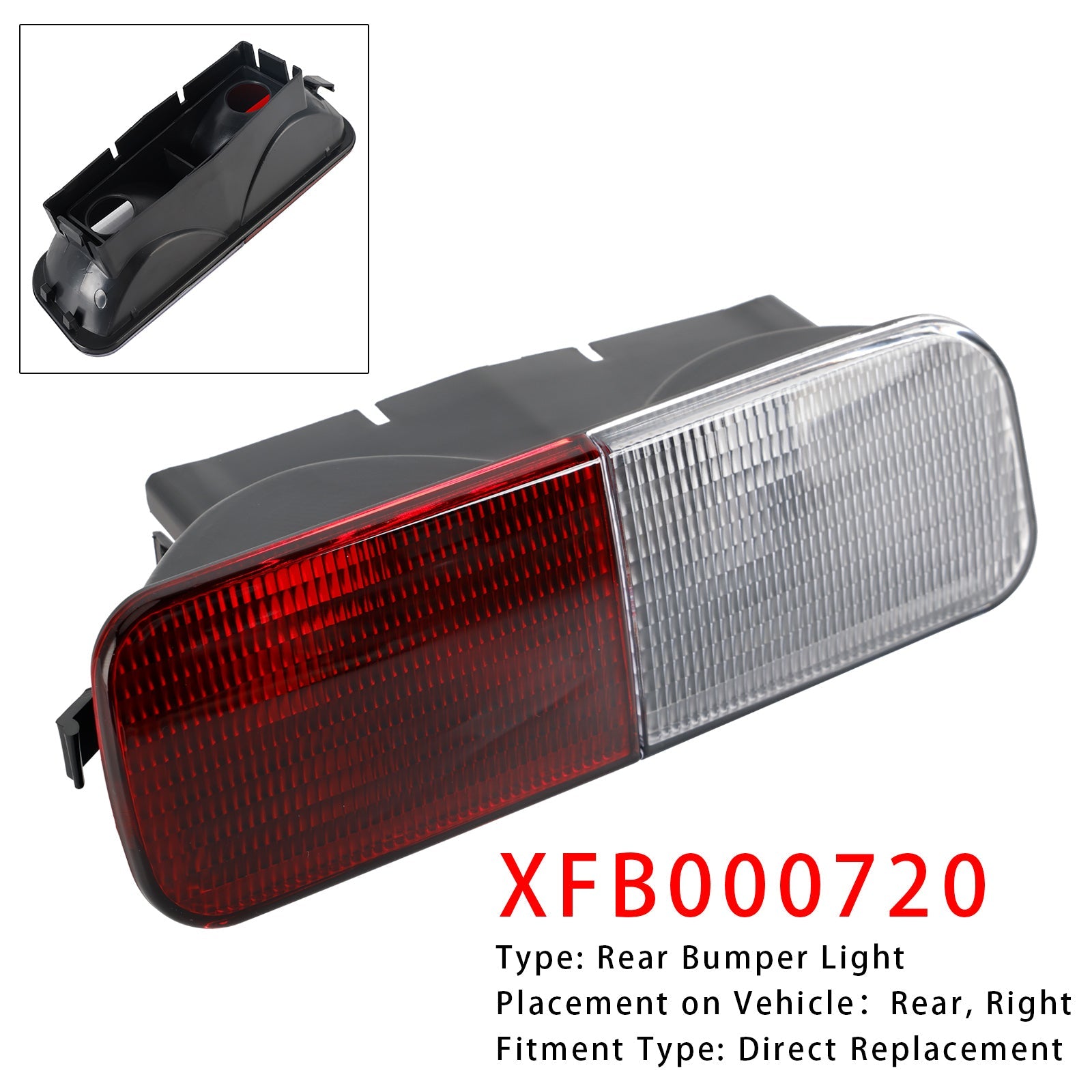 2003-2004 Land Rover Discovery 2 Right Rear Bumper Light Reverse Fog Lamp