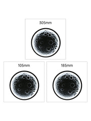 Car Rear Window Lamp Side Lamp Embossed Moon Decorative Lamp