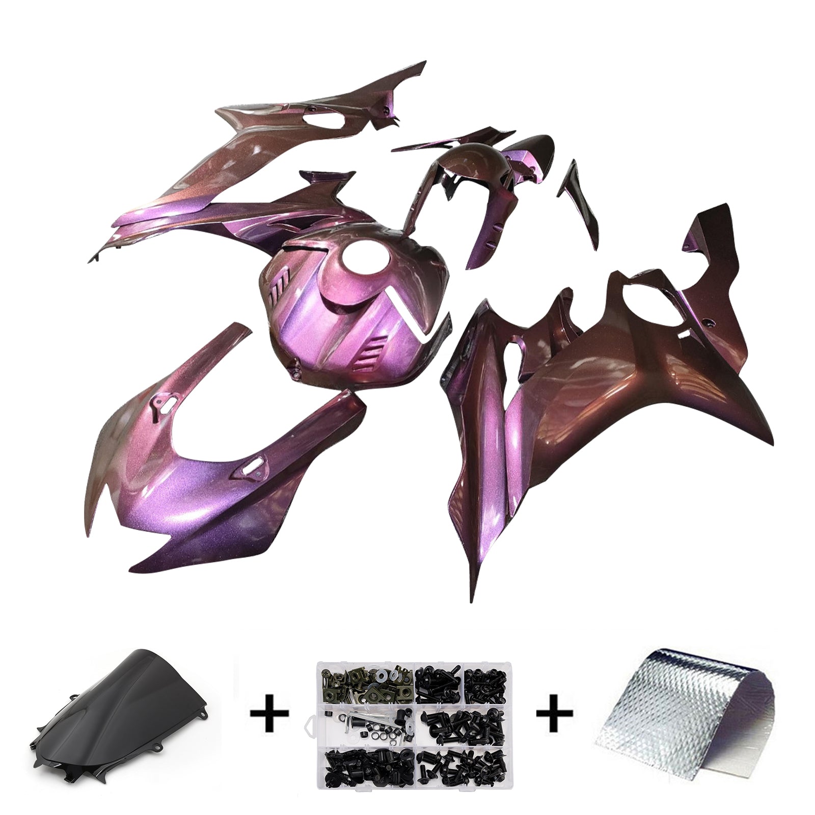 Injection Fairing Kit Bodywork Plastic ABS fit For Yamaha YZF-R6 2017-2023