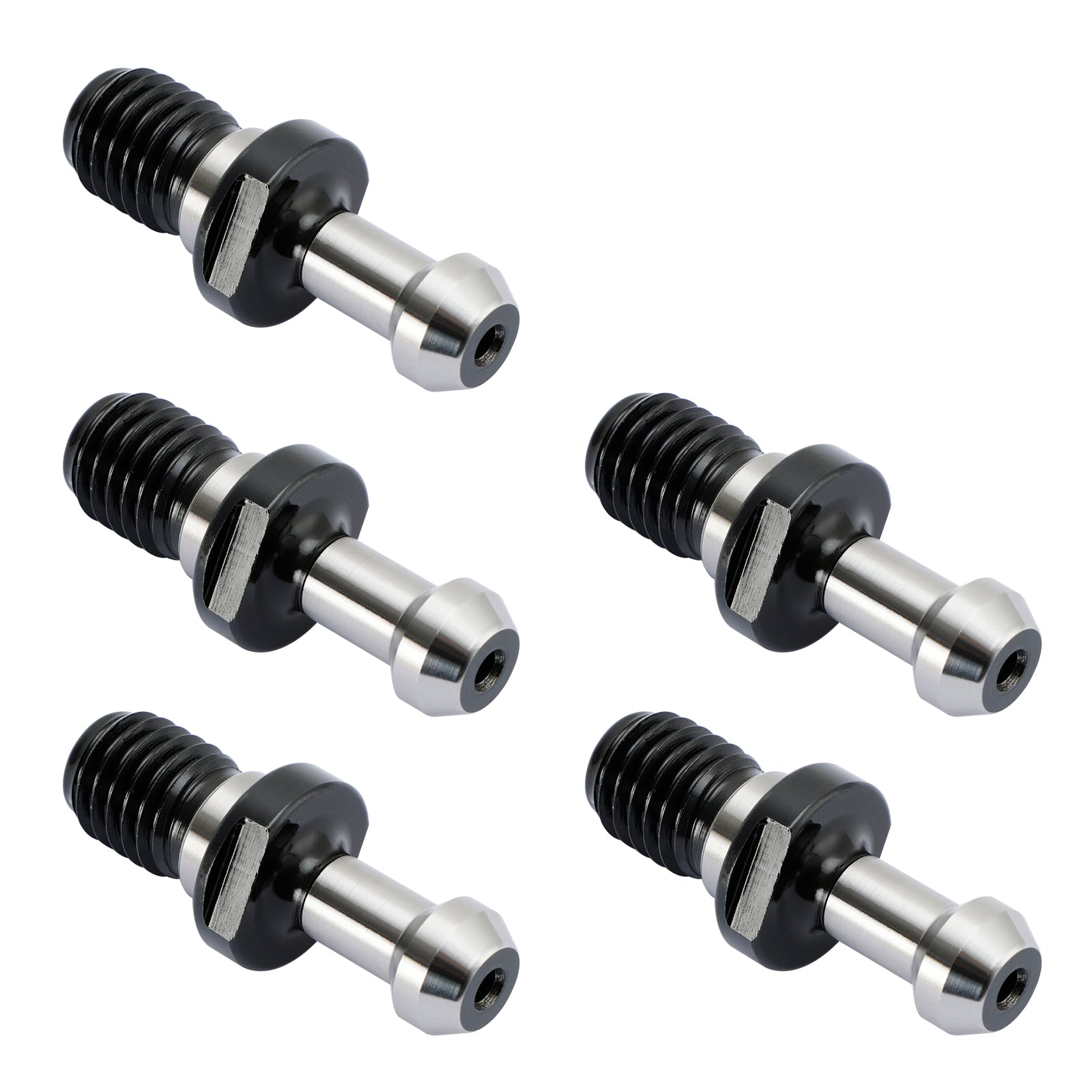 5Pcs CAT40 45掳 Pull Stud Retention Knob Fits For Any Haas CAT40 CNC Silver