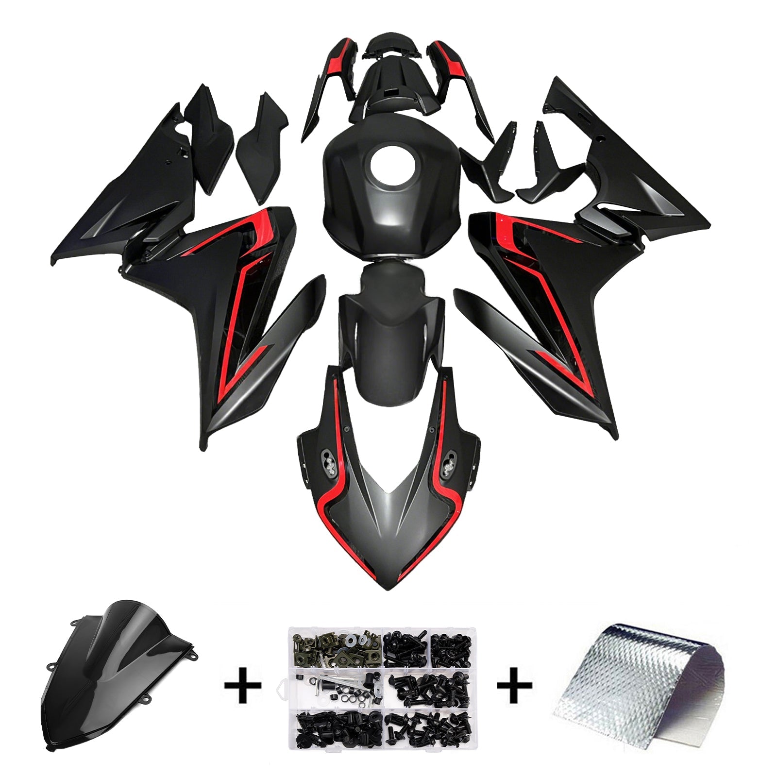 Injection Fairing Kit Bodywork Plastic ABS For Honda CBR500R 2022-2023