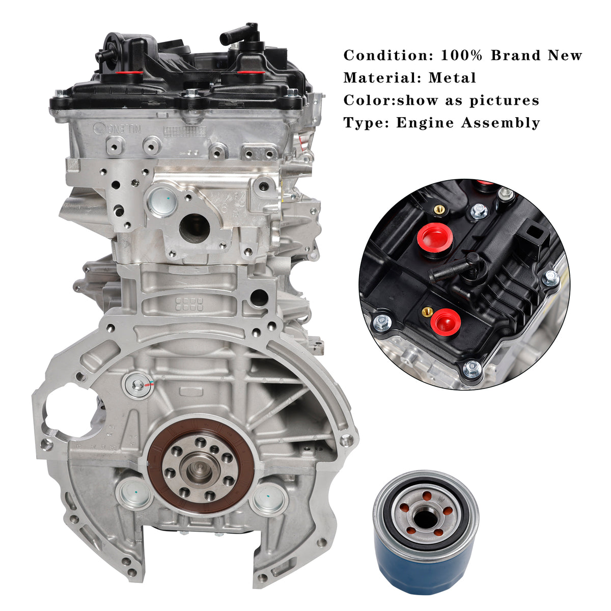 2012-2018 Kia Forte (YD) 2.0L New Engine Assembly G4NA G4NA 2.0L Generic