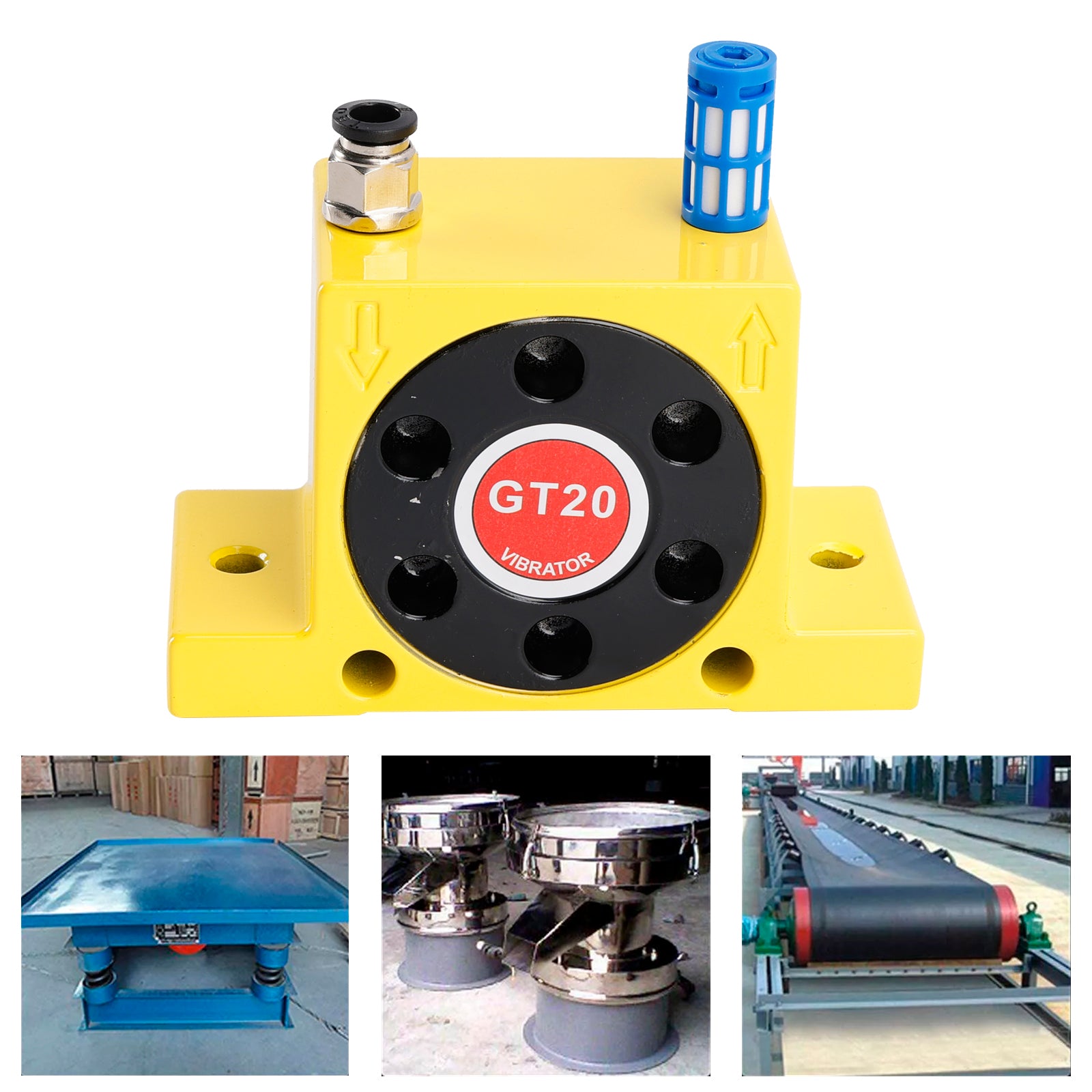 Pneumatic Turbine Vibrators GT8/10/13/16/20/25 Silent Golden Industrial Vibrator, GT20