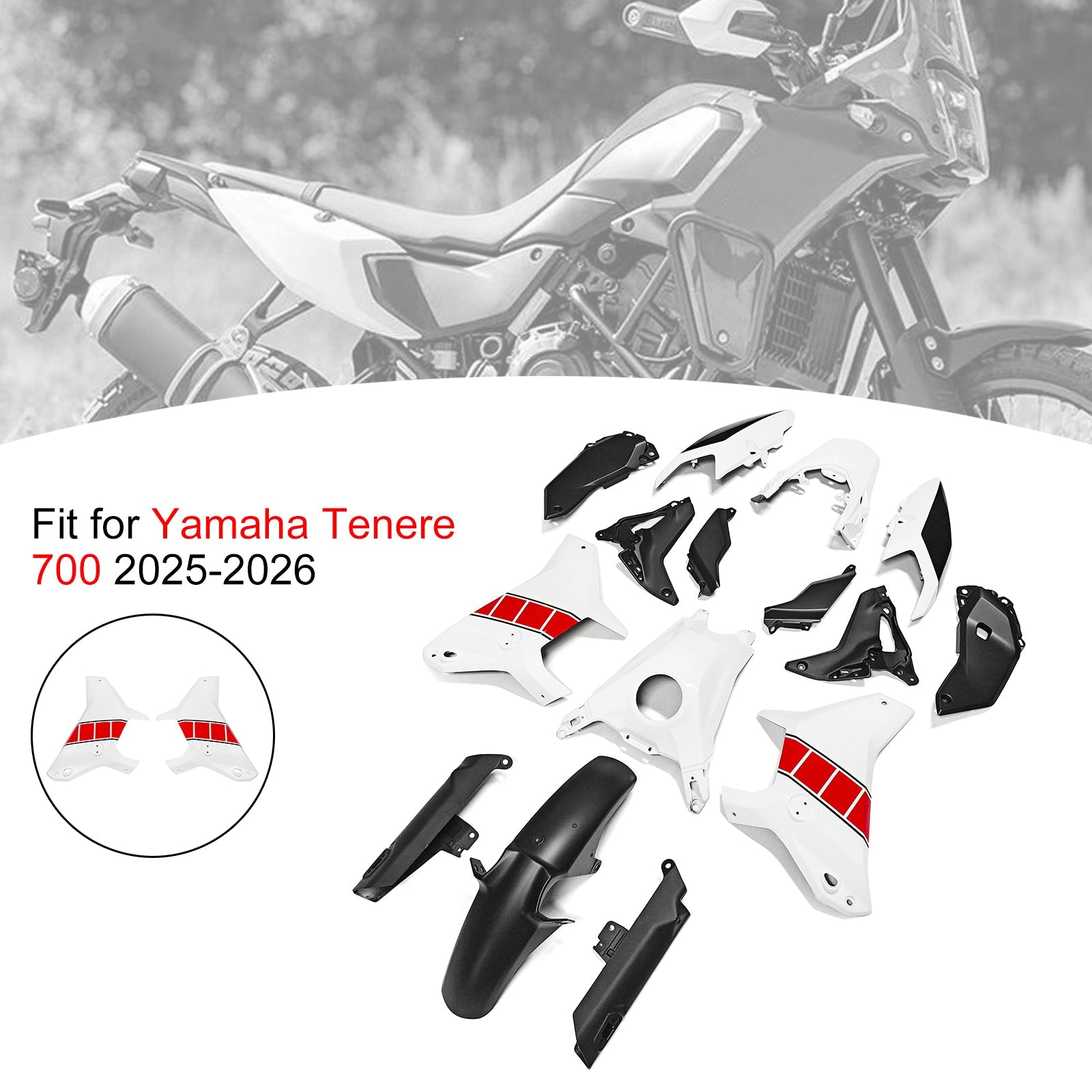Injection Bodywork Fairing Kit for Yamaha Tenere 700 T700S 2025-2026
