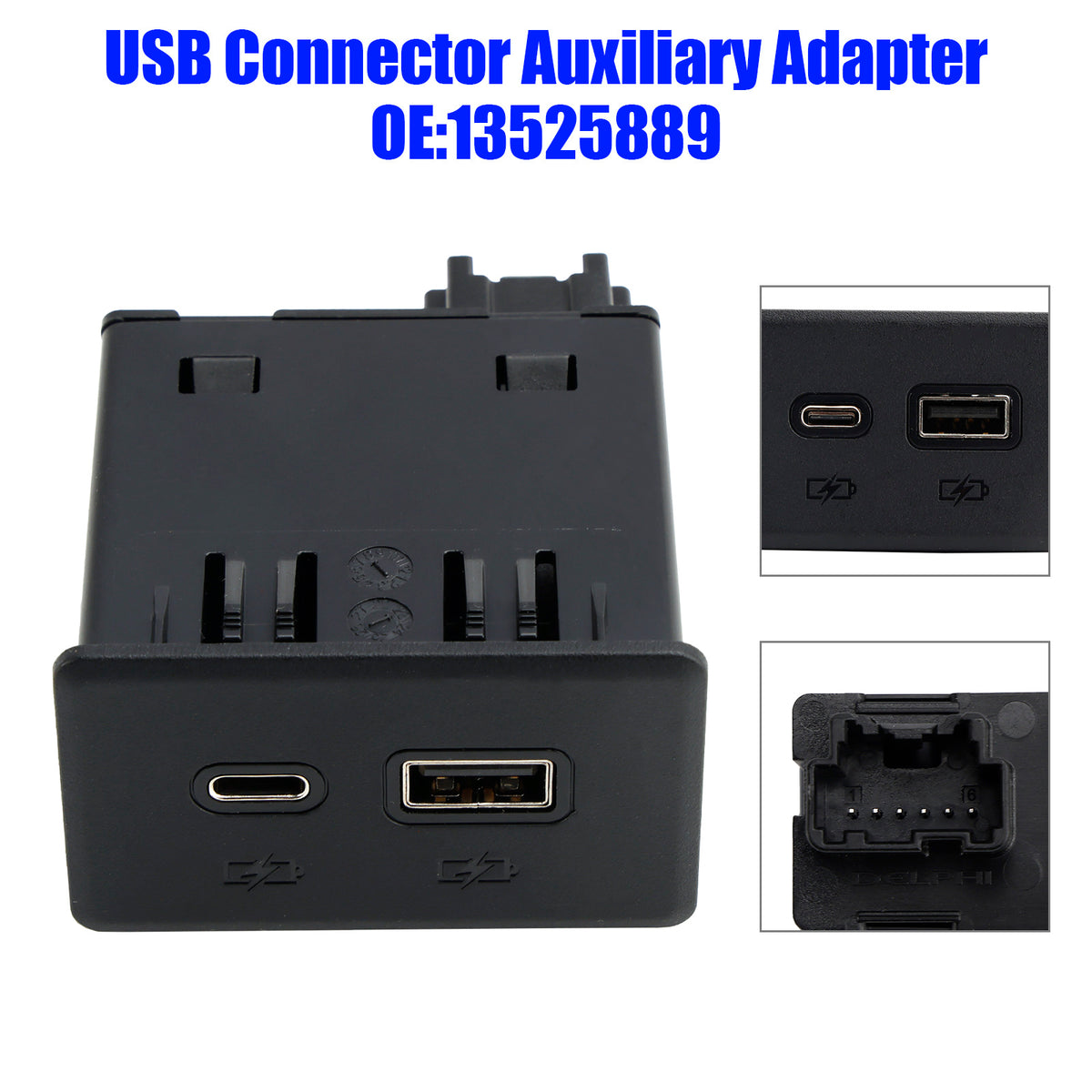 2021-2023 GMC Yukon USB Connector Auxiliary Adapter 13525889 Generic