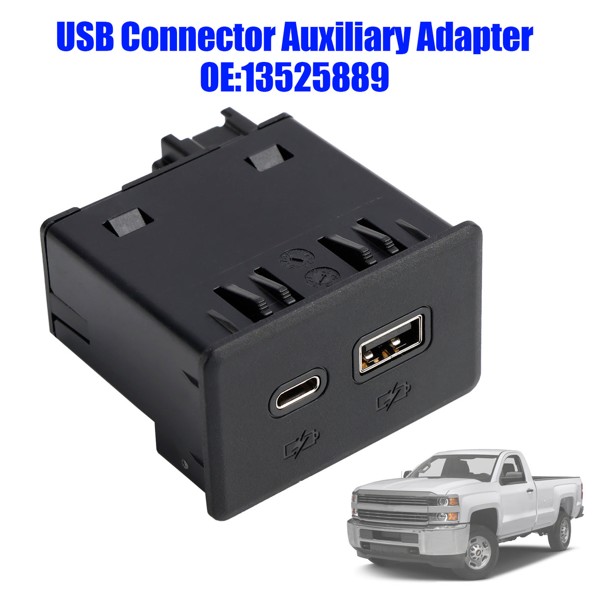 2021-2023 GMC Yukon USB Connector Auxiliary Adapter 13525889 Generic